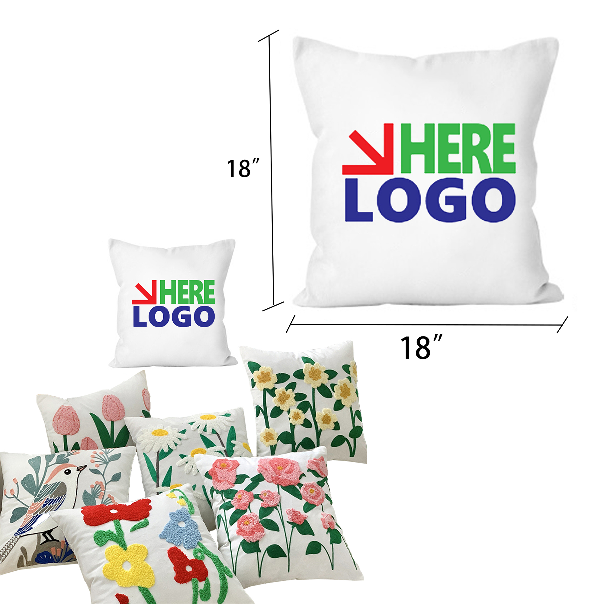 Romantic Embroidered Pillowcase 1