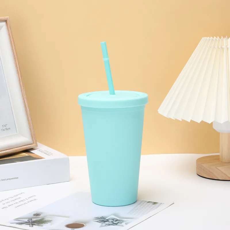16oz Double Wall Tumblers W Straw Lid 3
