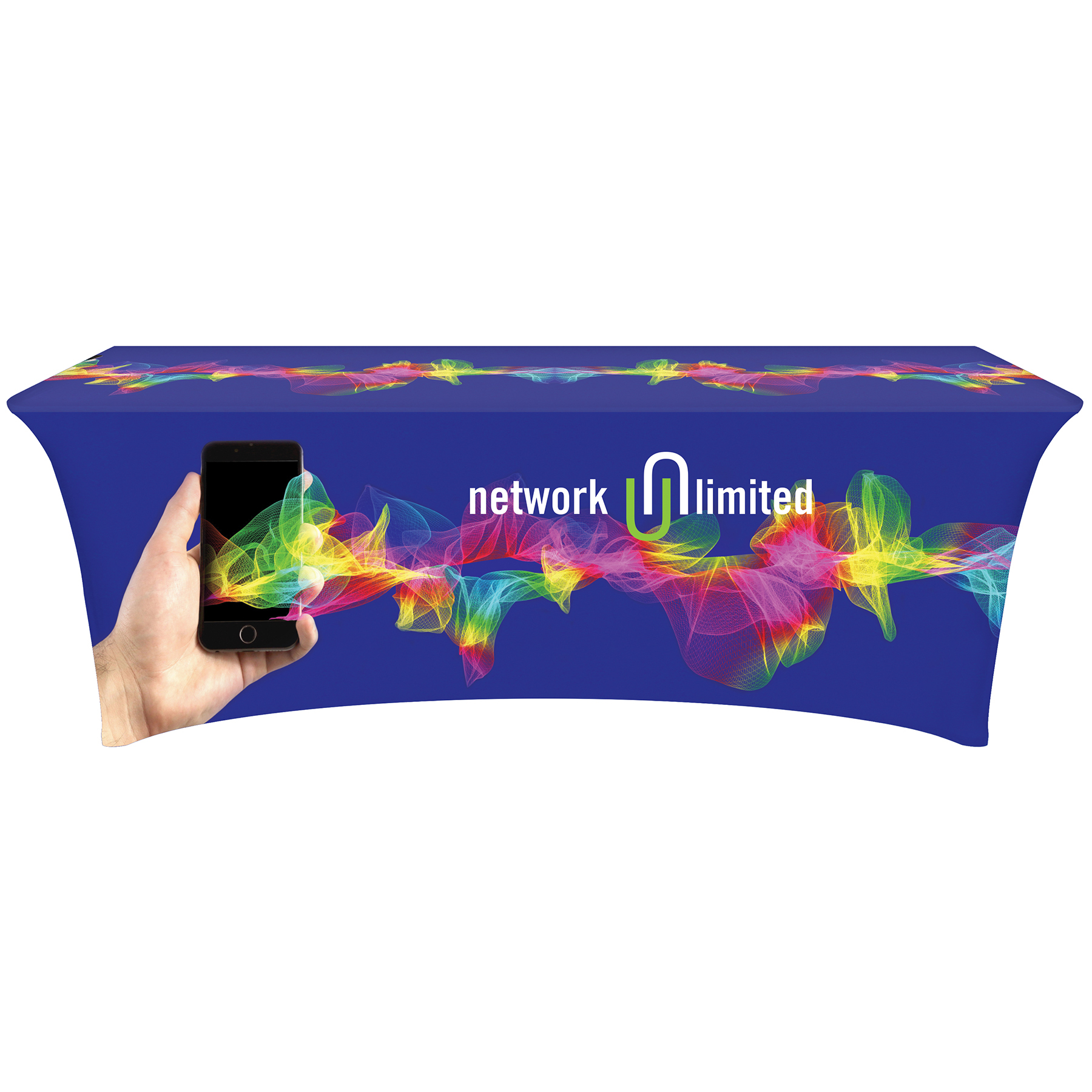 8' Digitally Printed Stretch Table Covers 4