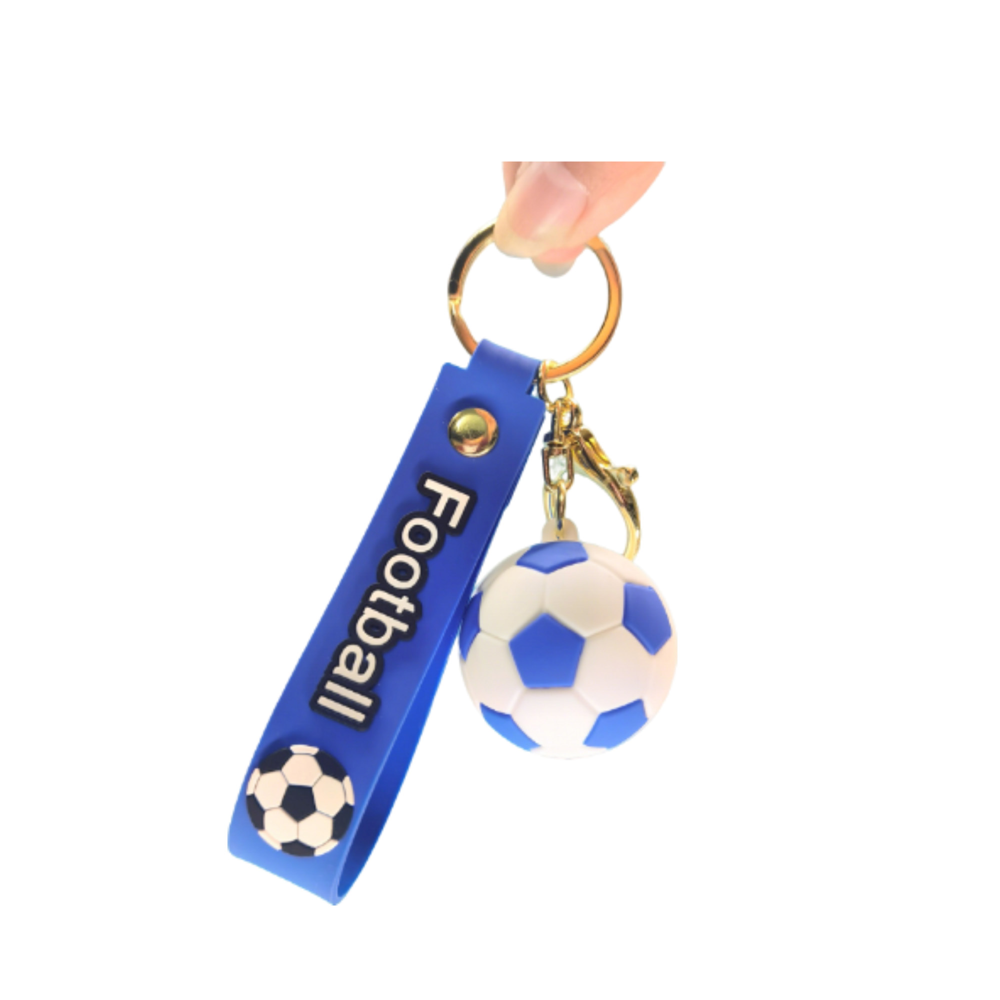 PVC Ball Charm With Strap For Key Ring 4.1" x 0.8" 5