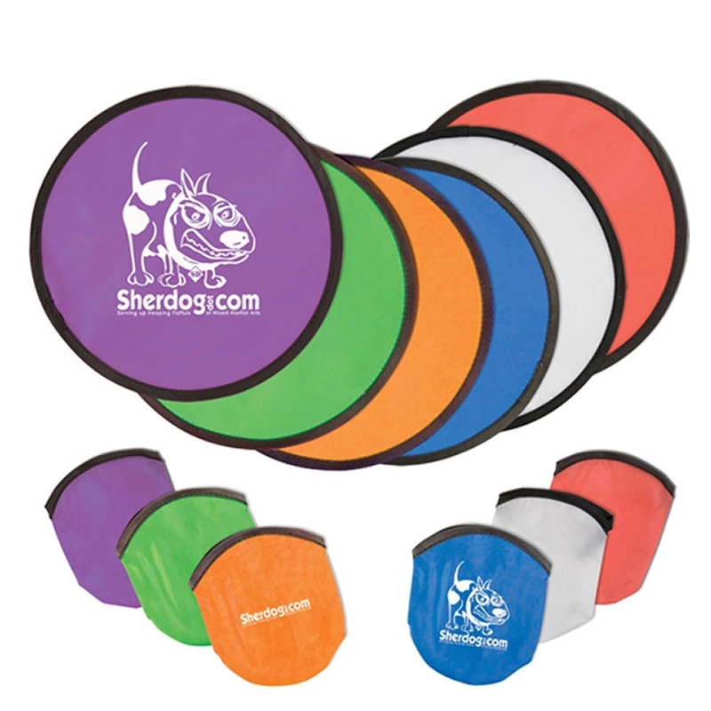 Foldable Flying Disc Fans Folding Pocket Advertising 9