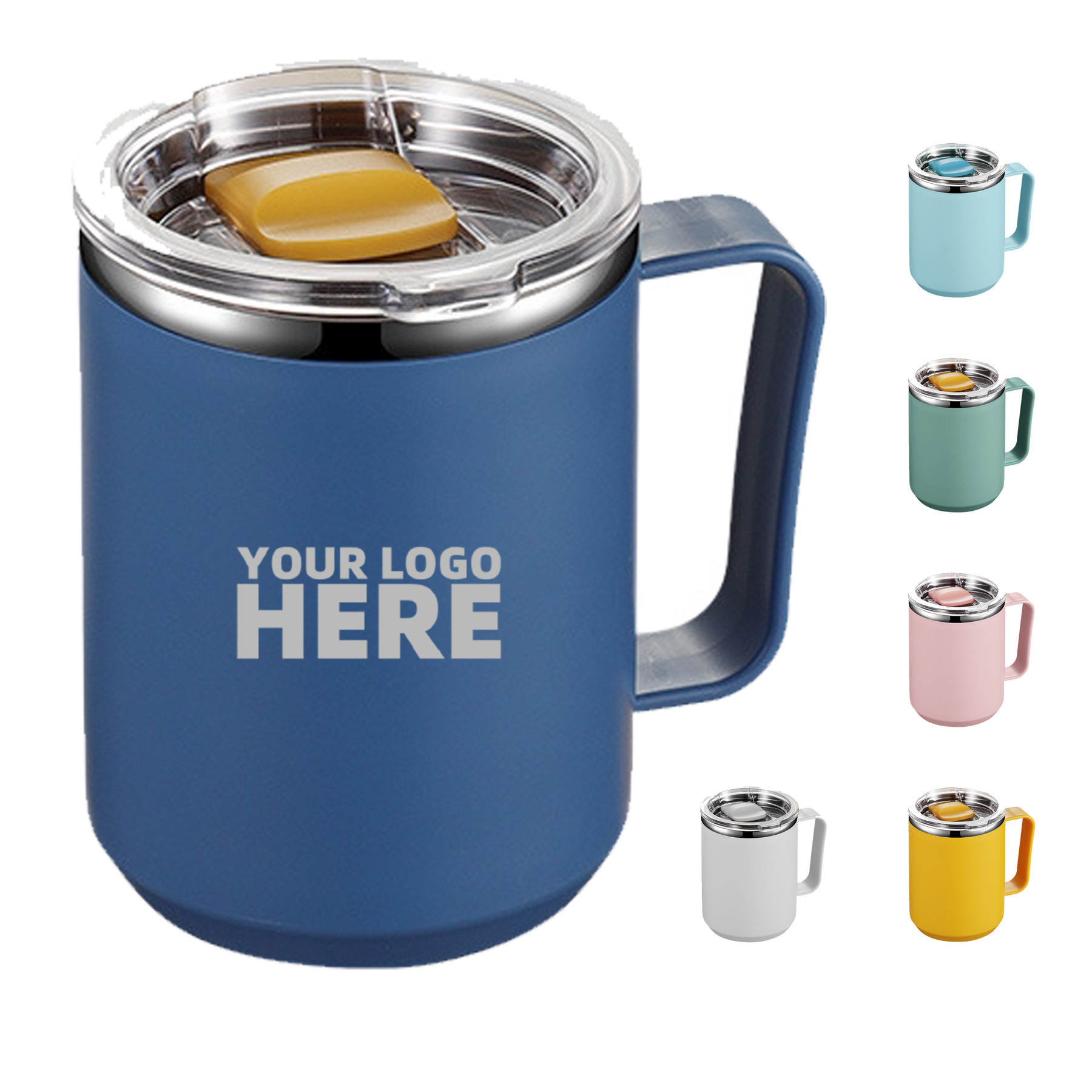 15oz Insulated Coffee Mug With Handle 2