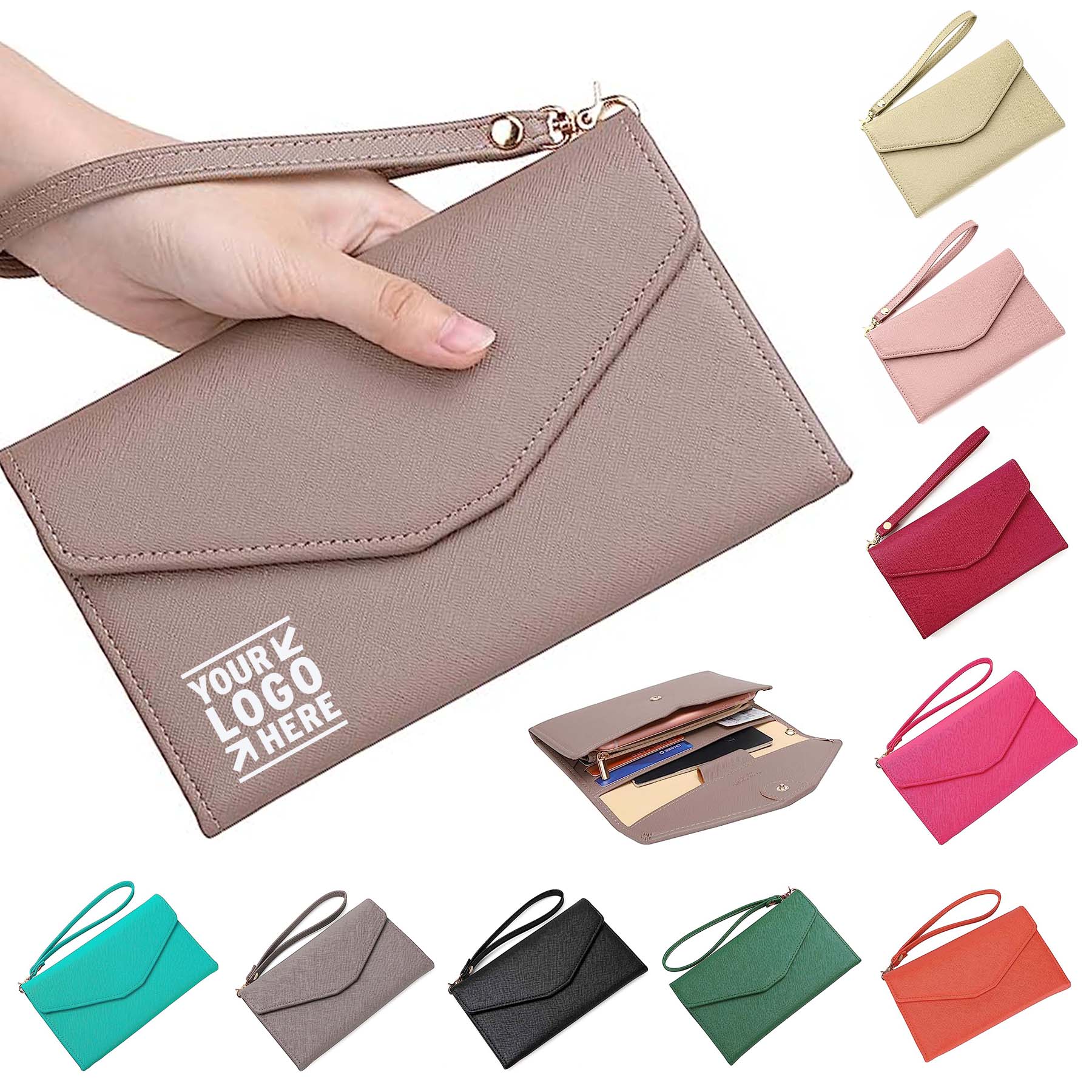 Women Rfid Blocking Passport Holder Travel Wallet 2
