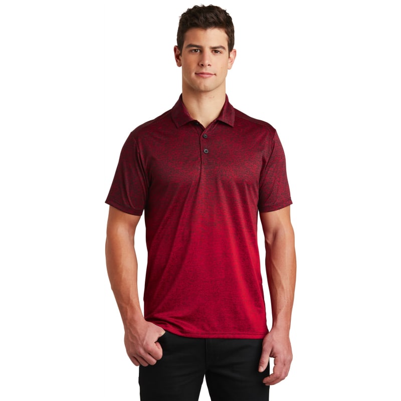 Sport-Tek Ombre Heather Polo. 26