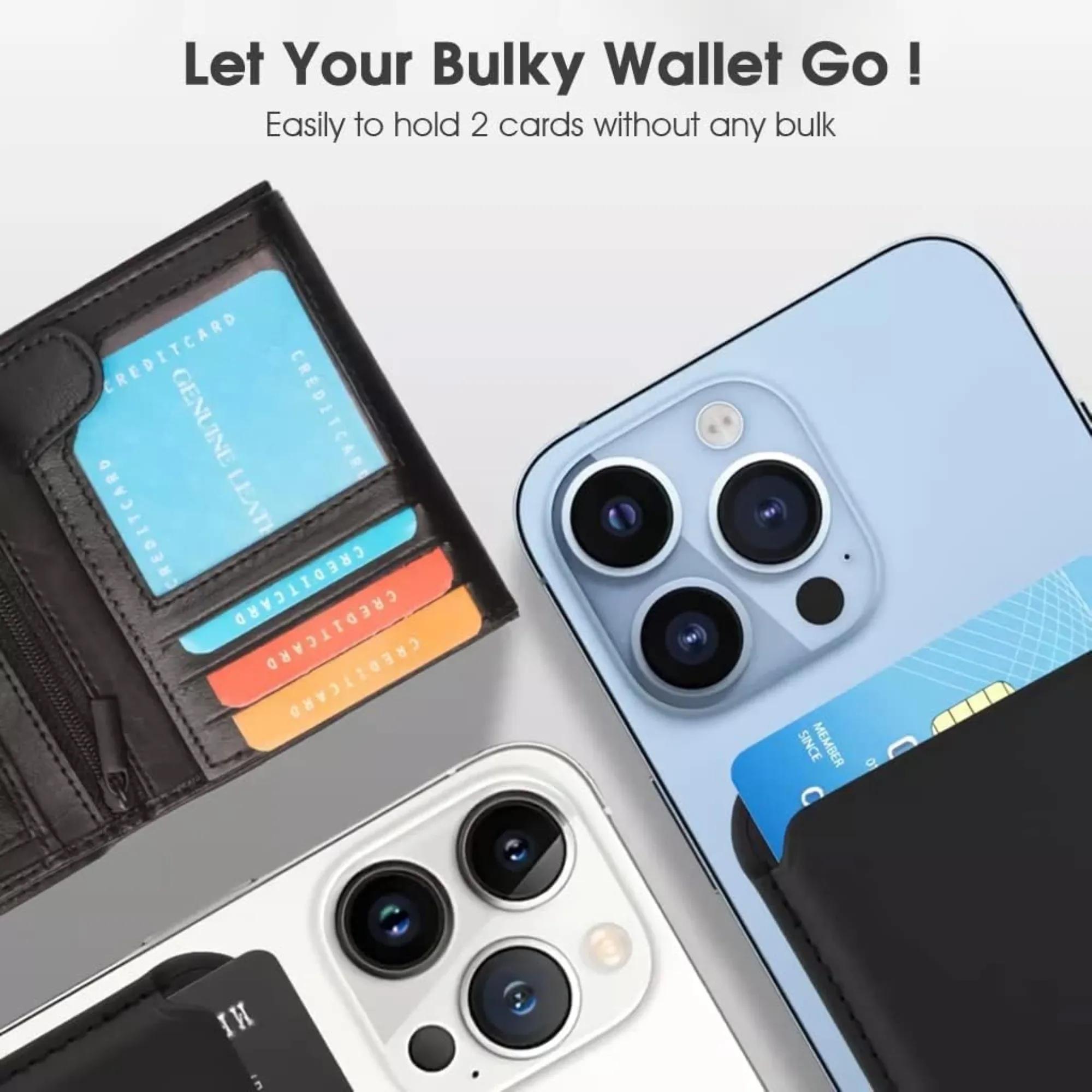 PU Magnetic Card Case Phone Holder 3
