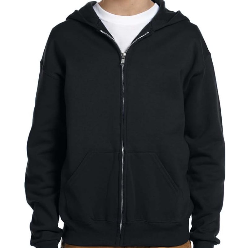 Jerzees Youth 8 Oz., 50/50 NuBlend® Fleece Full-Zip Hood 7