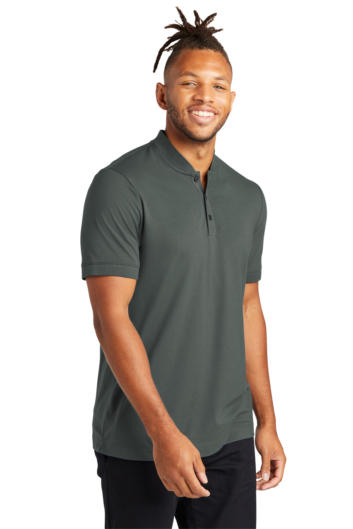 Mercer+Mettle Stretch Pique Henley MM1008 62
