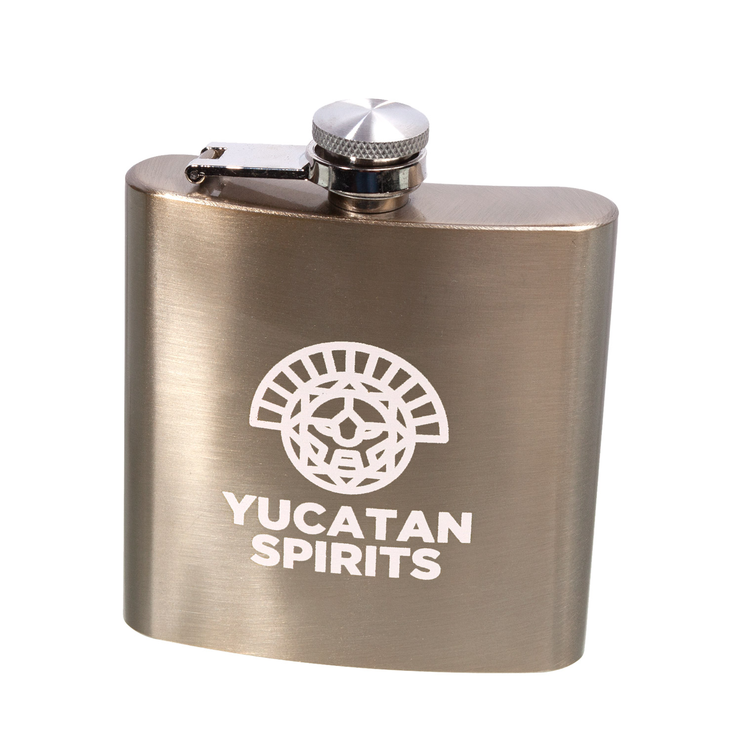 6 oz. Lazio Stainless Steel Hip Flask (Engraved Imprint), custom water bottle with logo imprint 3