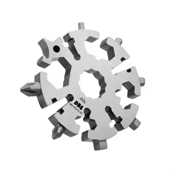 18-in-1 Tool Hex Wrench and Multi-purpose Spanner Keychain