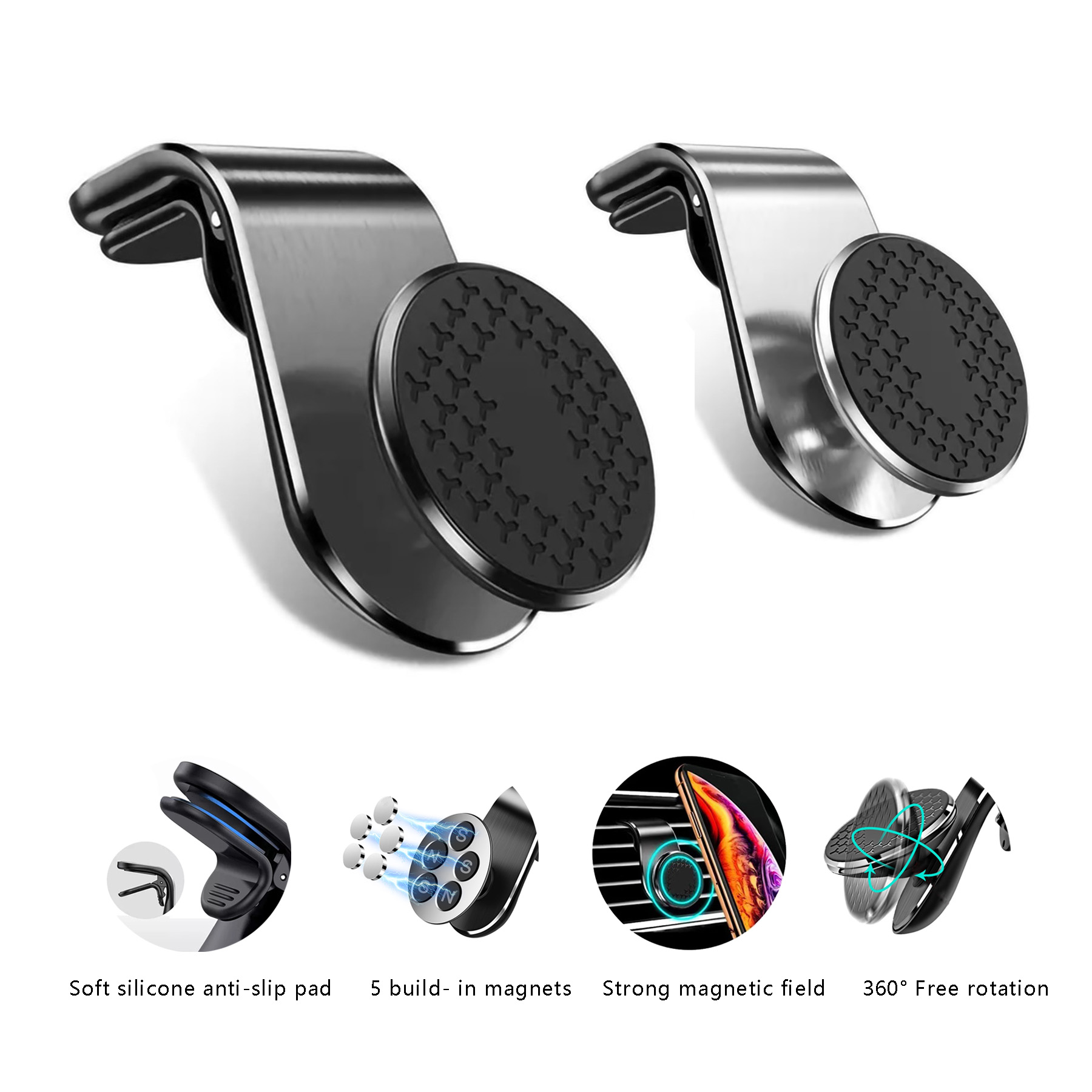 360°Magnetic Car Phone Holder 1