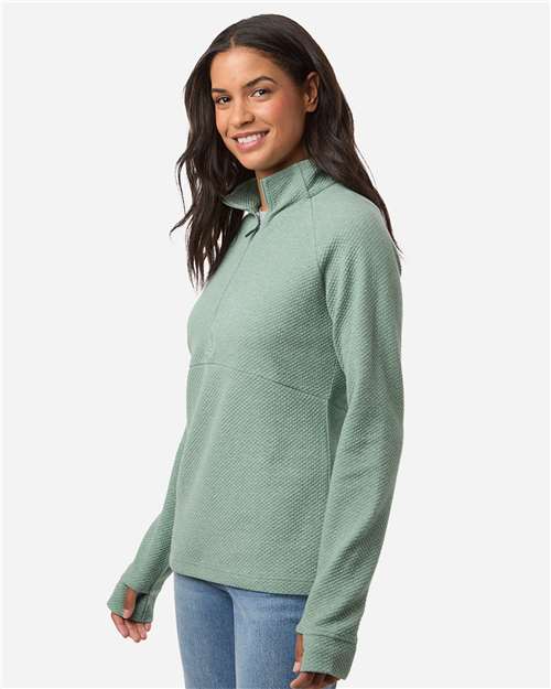 Women's Spirit Textured Quarter-Zip Pullover - NE725W 34