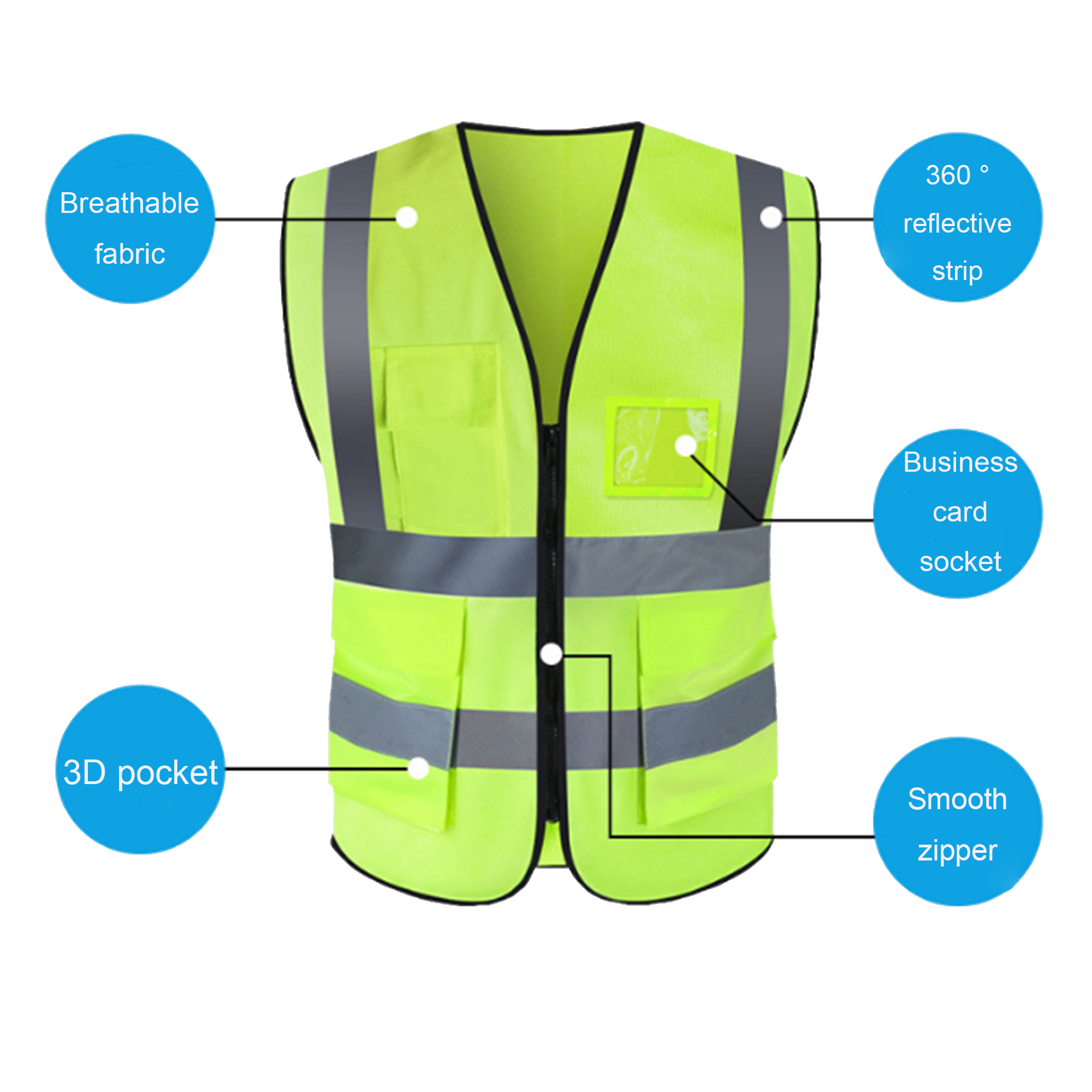360?? Multi-Function Reflective Safety Vest 1
