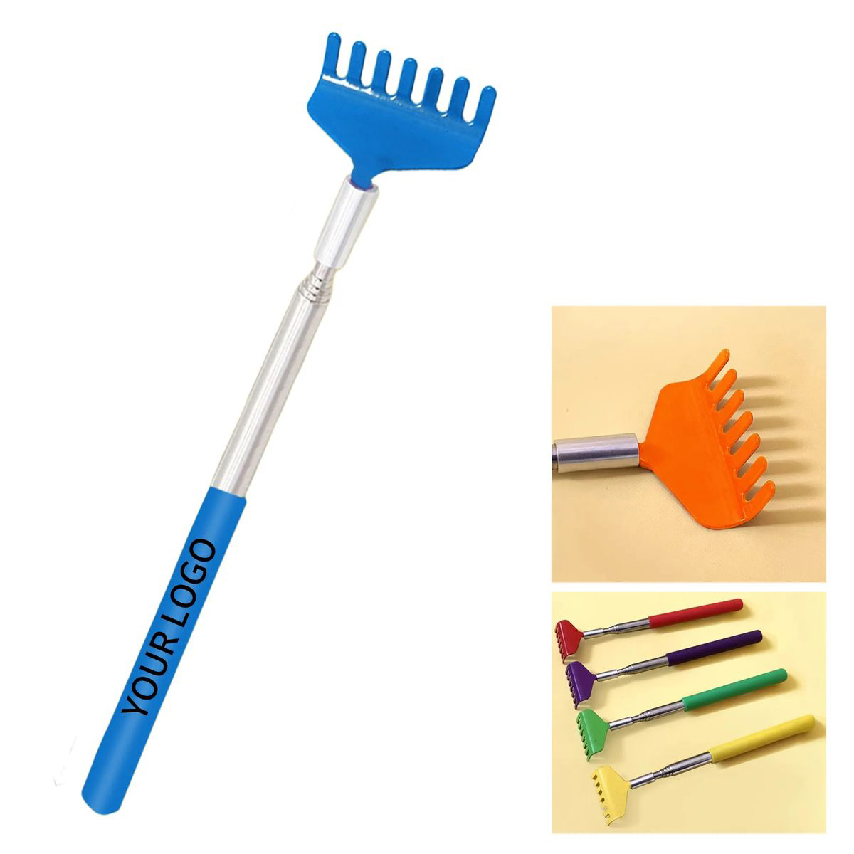 Compact Telescoping Scratcher with PVC Grip 1