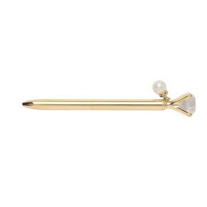 Diamond Top Pearl Pendant Metal Pen 18