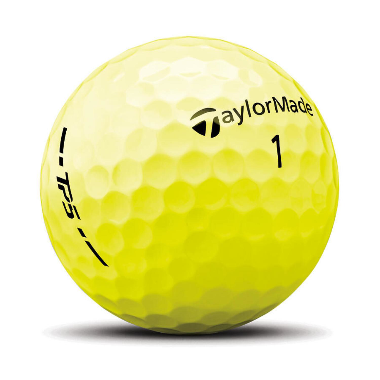 TaylorMade® Softest Five Layer TP5 Hi-Vis Golf Balls 2