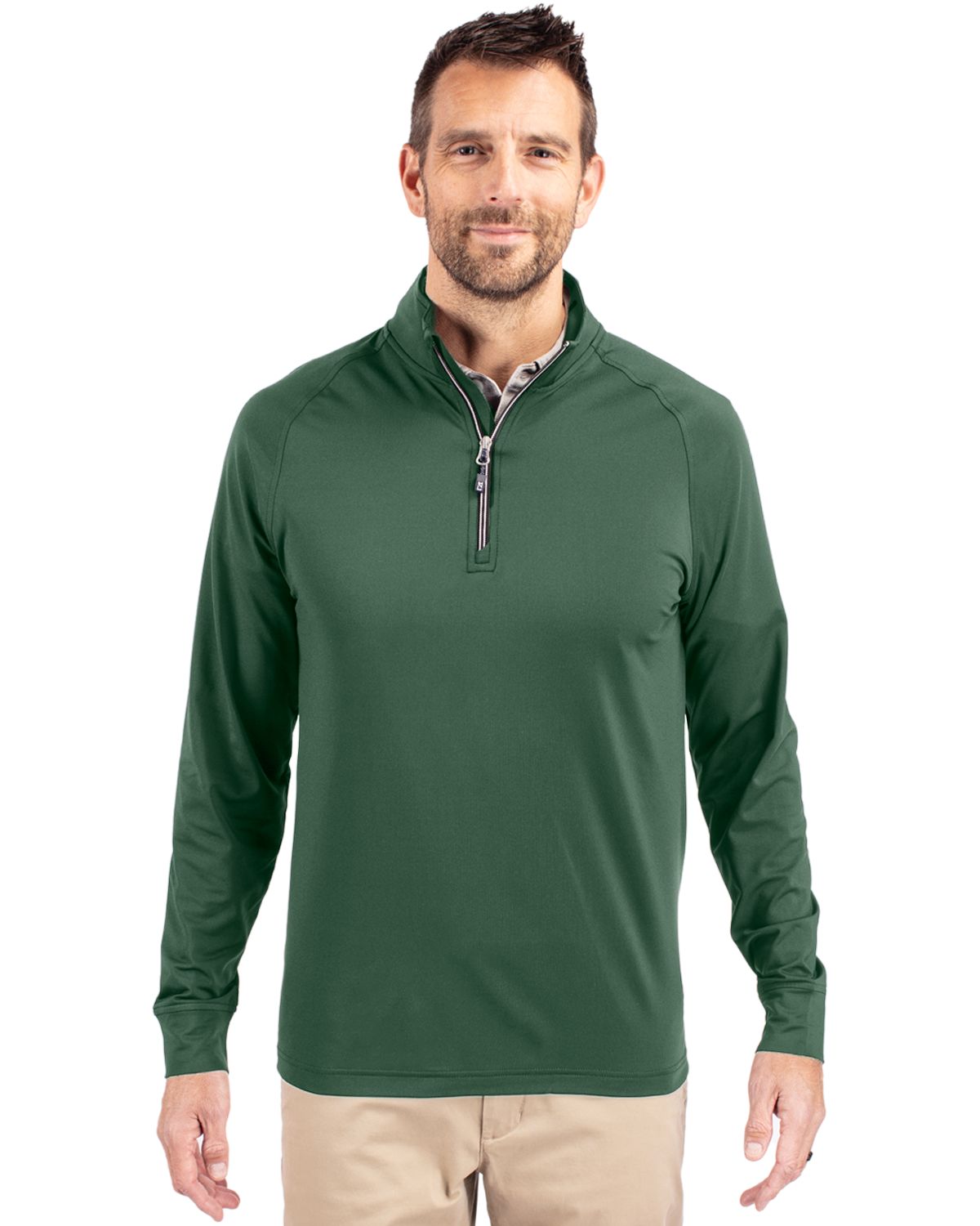Cutter & Buck Adapt Recycled Soft Knit Stretch  Mens Quarter Zip Pullover 36