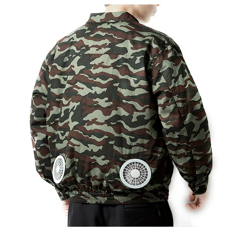 Wearable Cooling Fan Jacket For Working Man Outside 7
