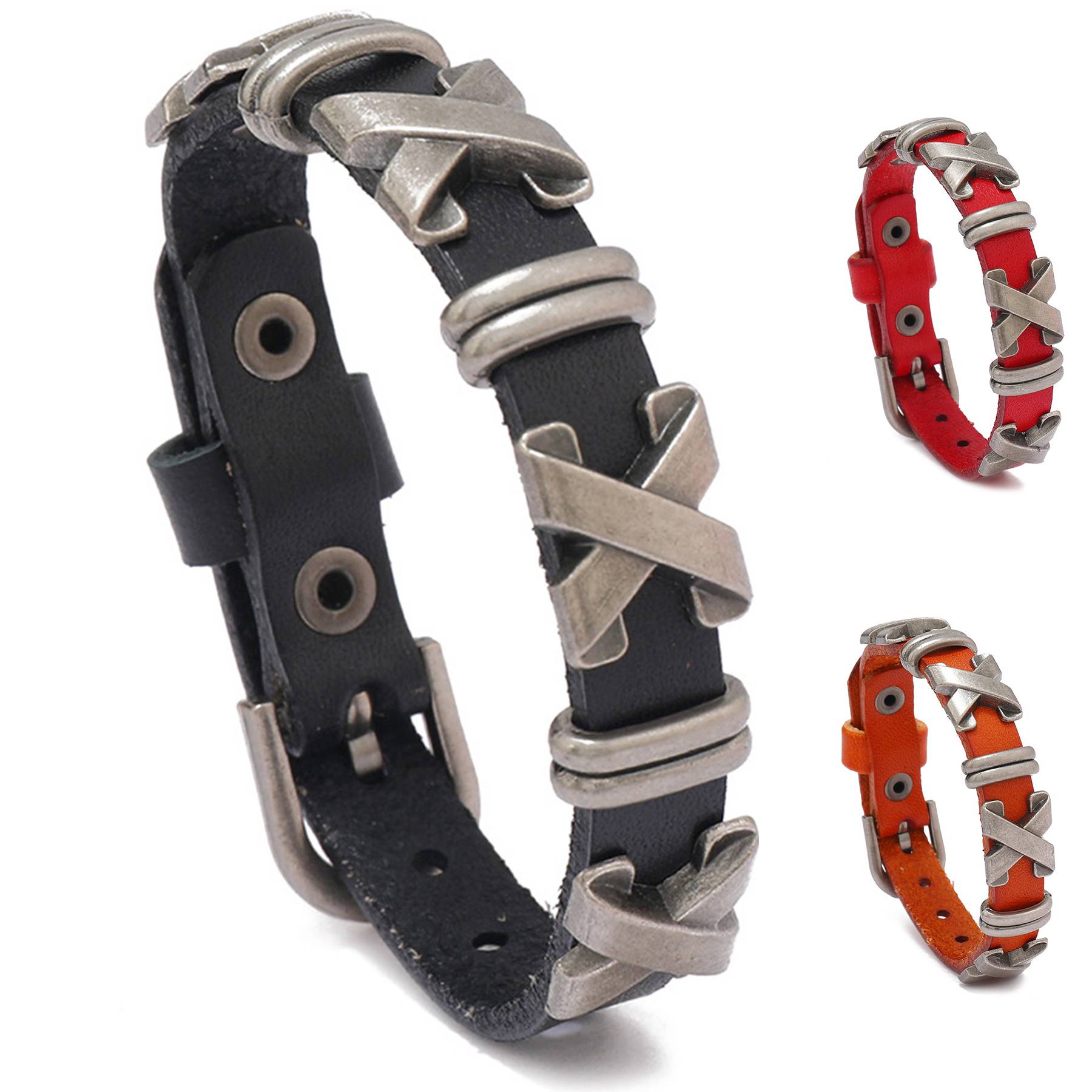 PU Personality trend rock bracelet 6