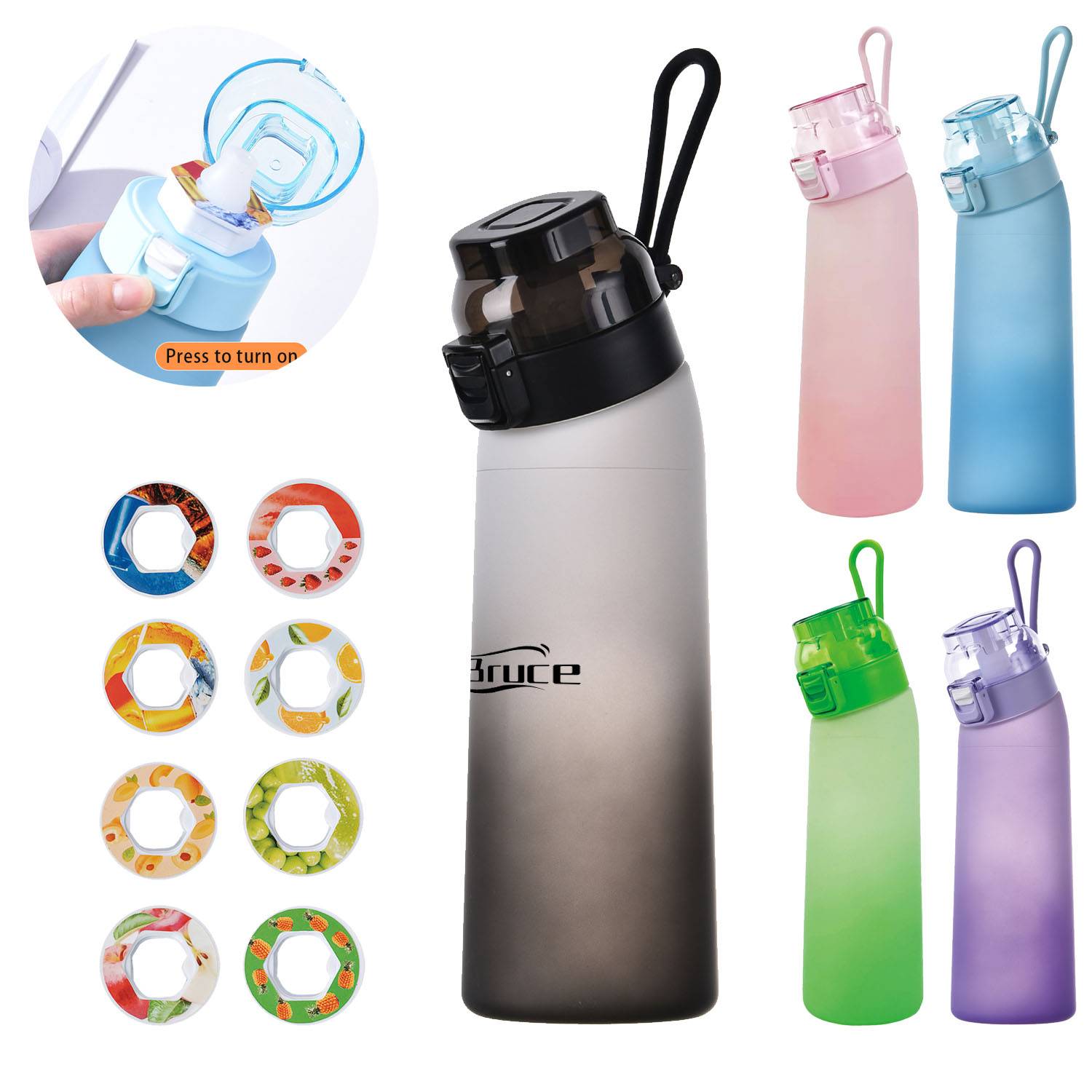 22oz Aroma Sports Bottle w/ Interchangeable Flavor Rings 20