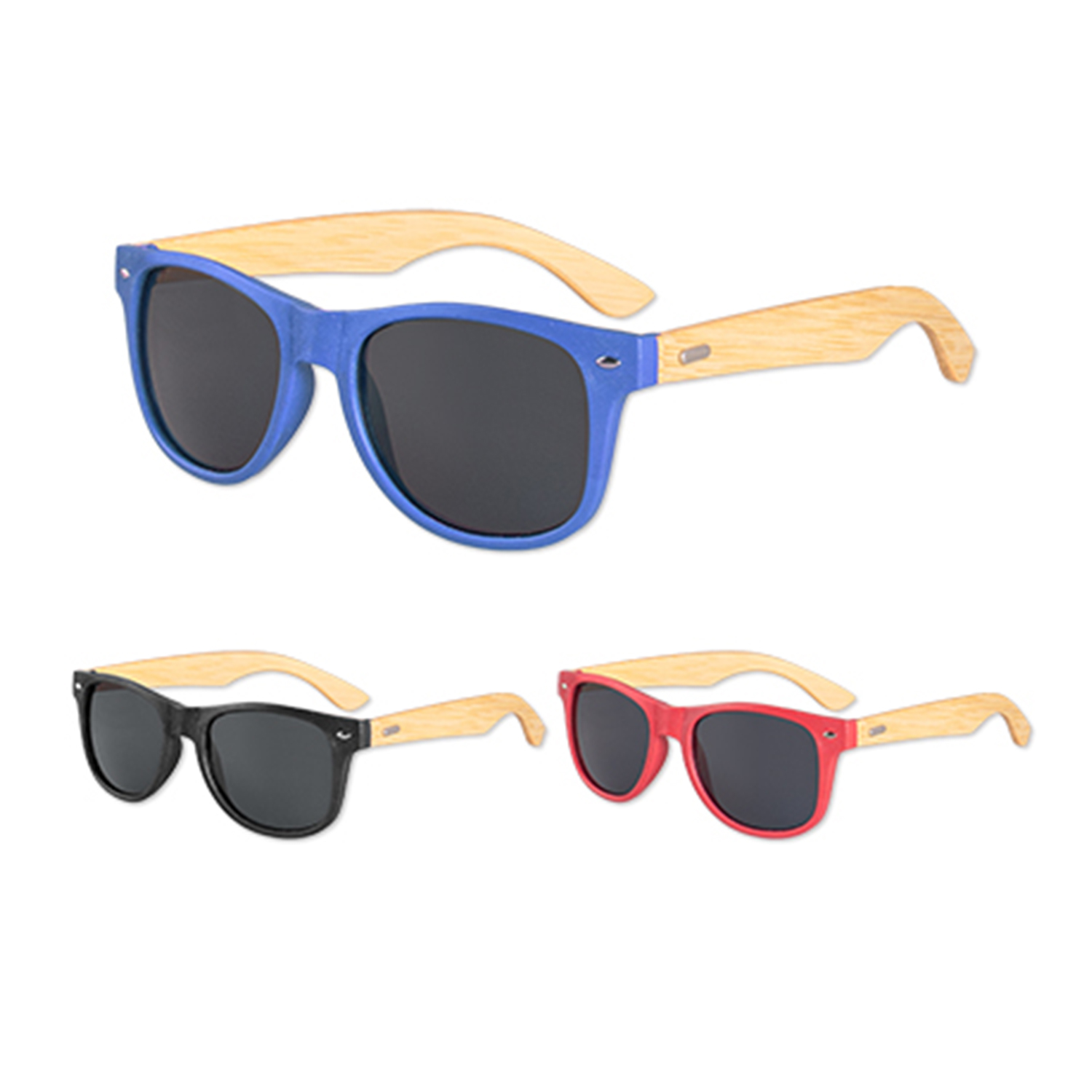 Wheat Straw Frame Sunglasses with Bamboo Arms 6