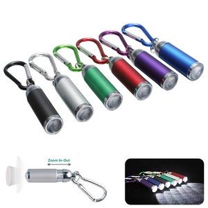 Transformable LED Keychain Flashlight Mini Lantern With Carabiner 20