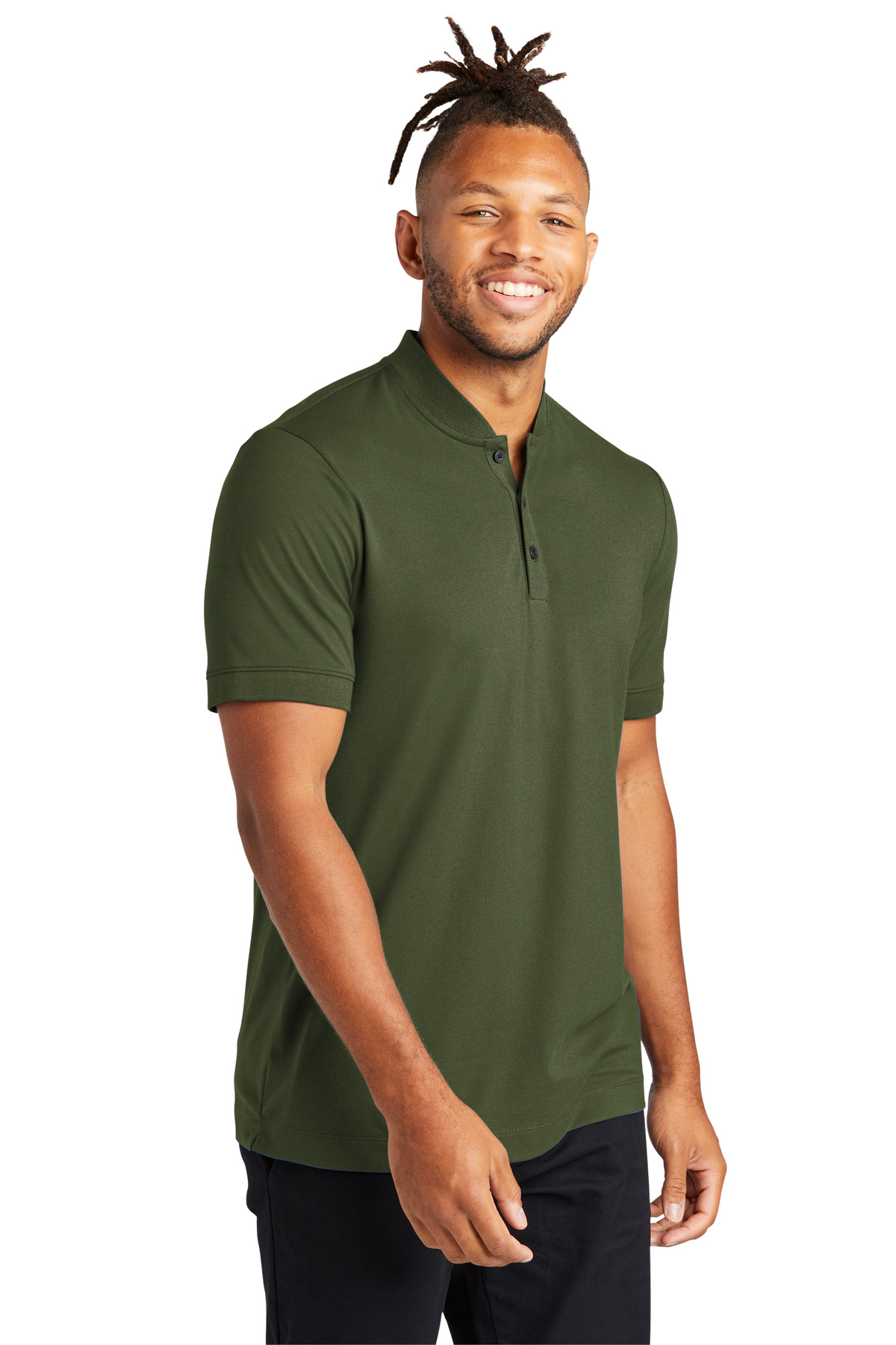 Mercer+Mettle Stretch Pique Henley MM1008 44