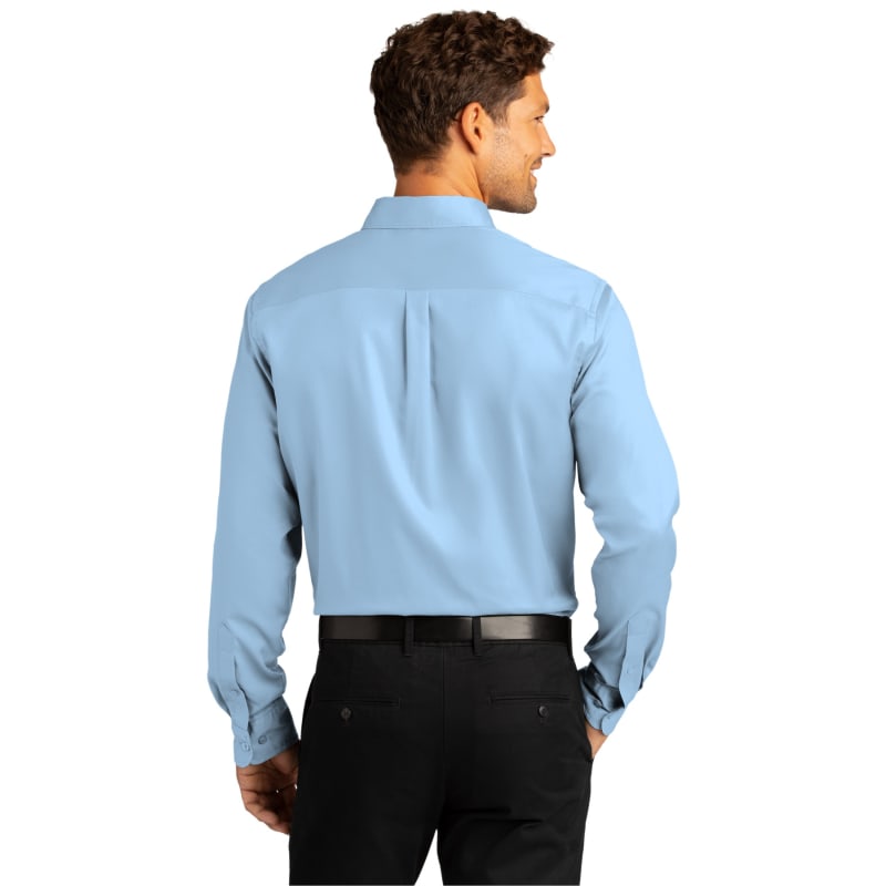 Port Authority Long Sleeve SuperPro React Twill Shirt. 4