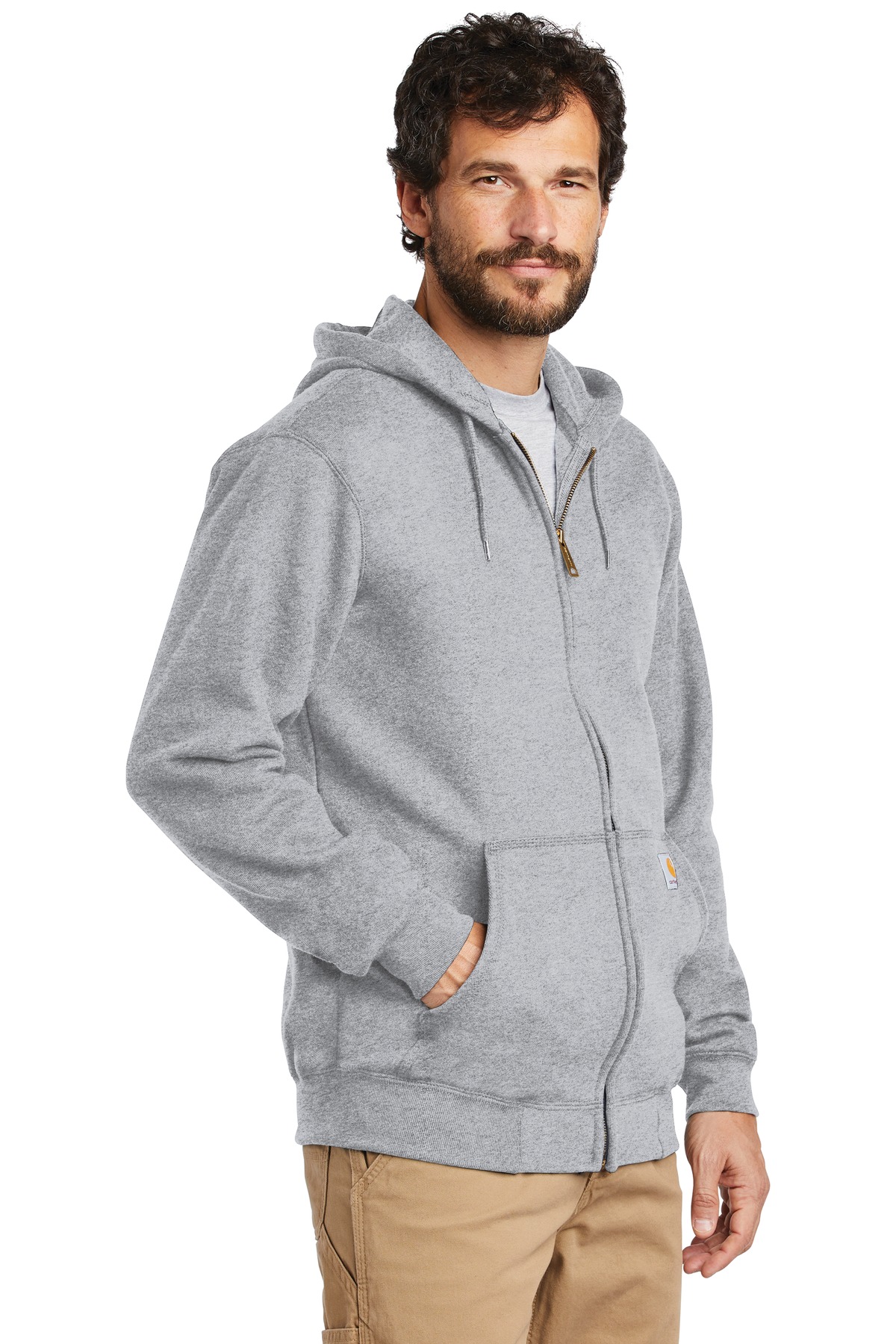 Carhartt Midweight Hooded Zip-Front Sweatshirt. CTK122, custom hoodie or sweatshirt with logo imprint 2