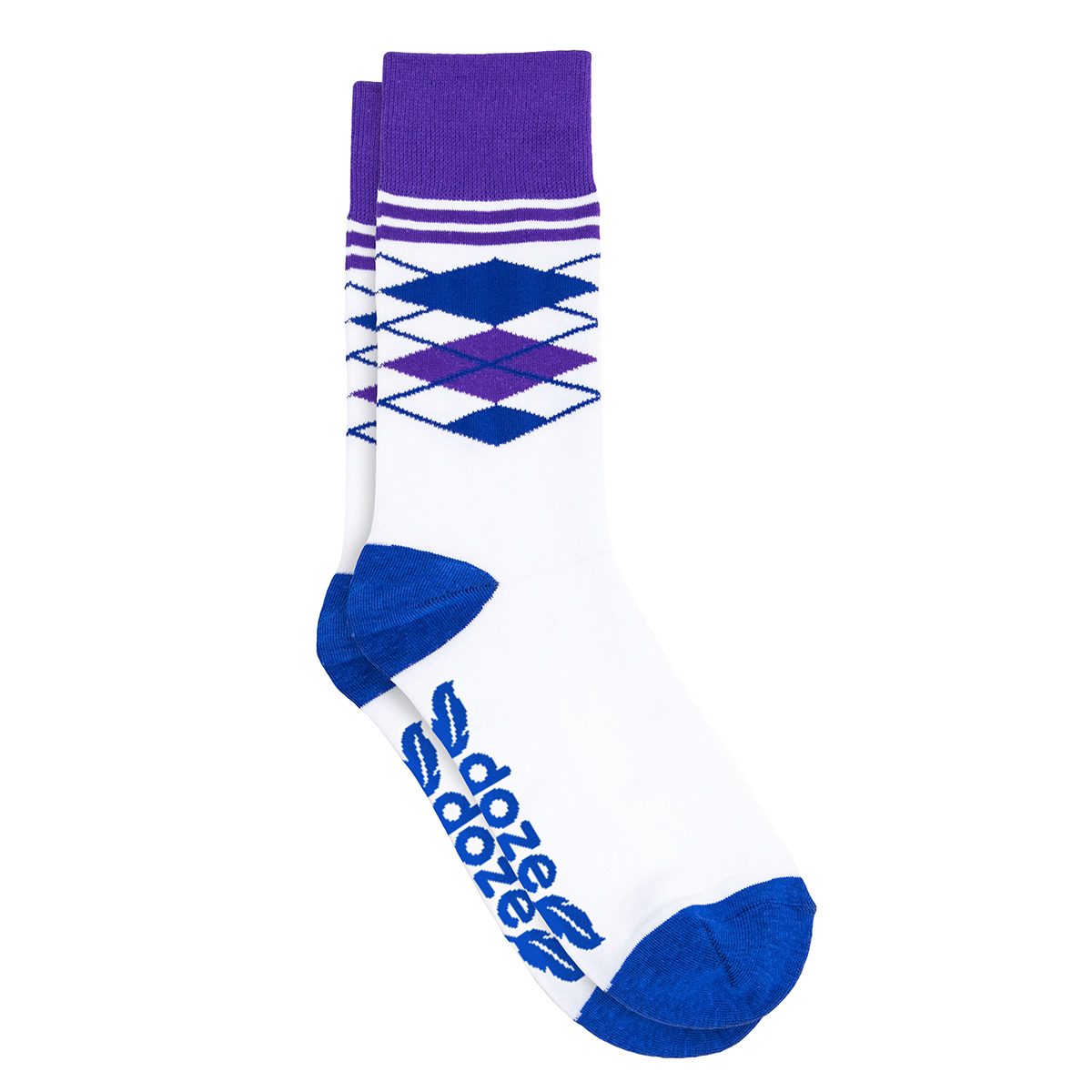 Half Argyle Simpler Socks