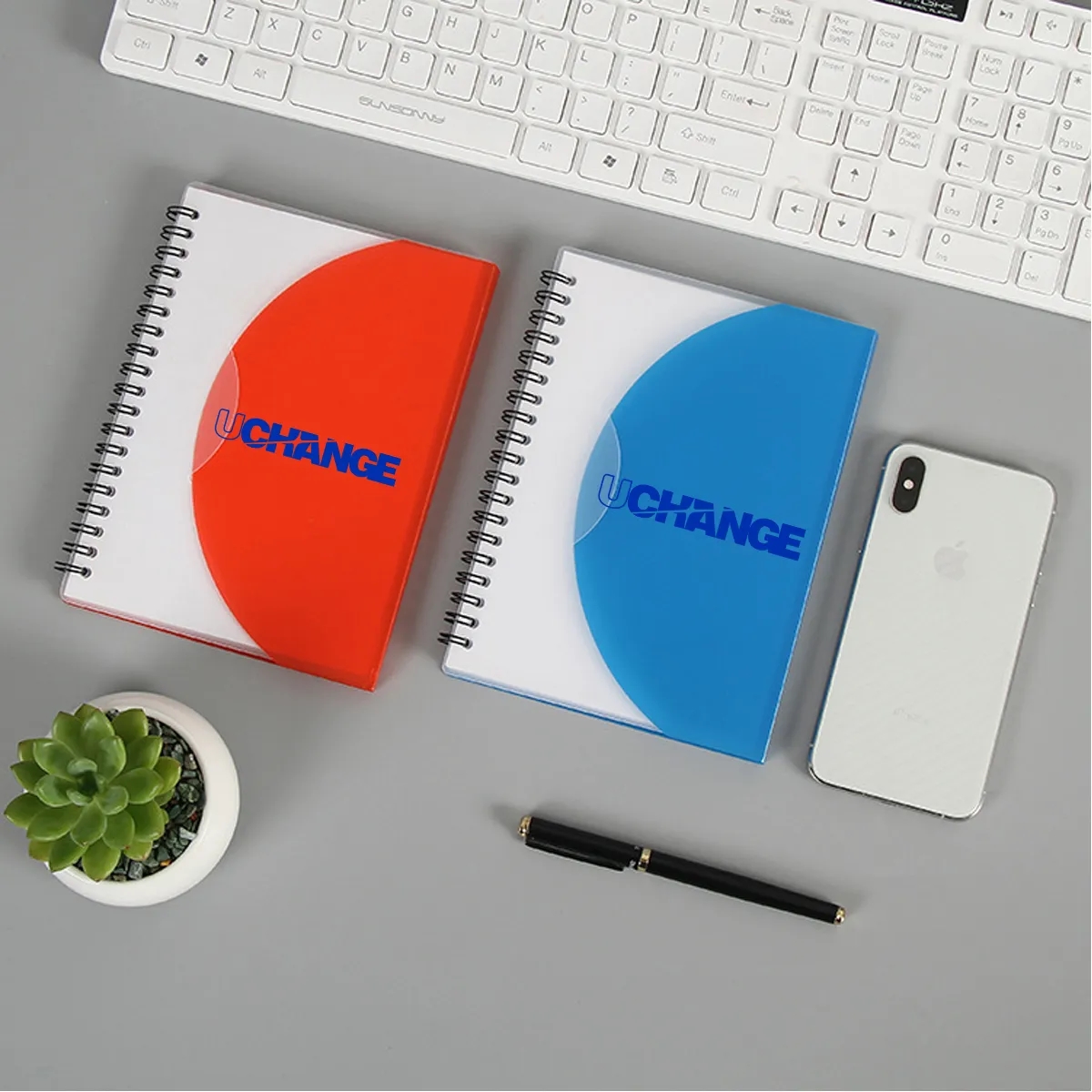 Spiral Notebook With Translucent Pocket Cover 5
