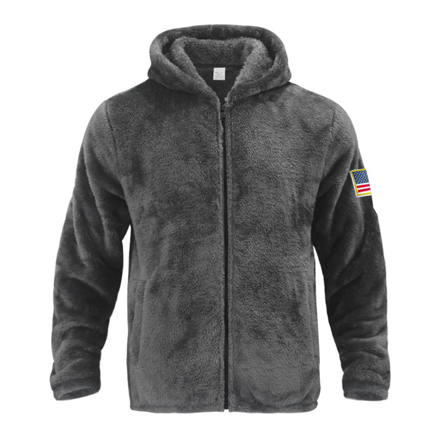 Men's Warm Zip Up Sherpa Fleece Thick Hooded Winter Jacket 9