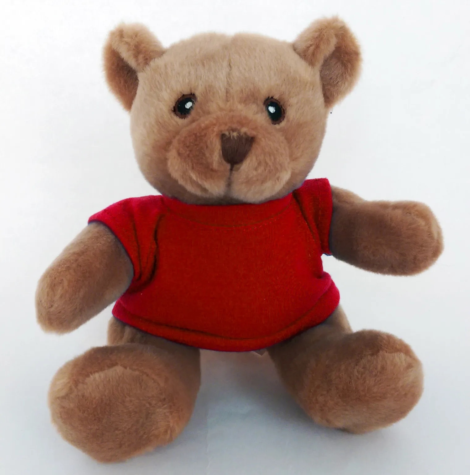 6" Beanie Brown Bear with Embroidered Eyes 15