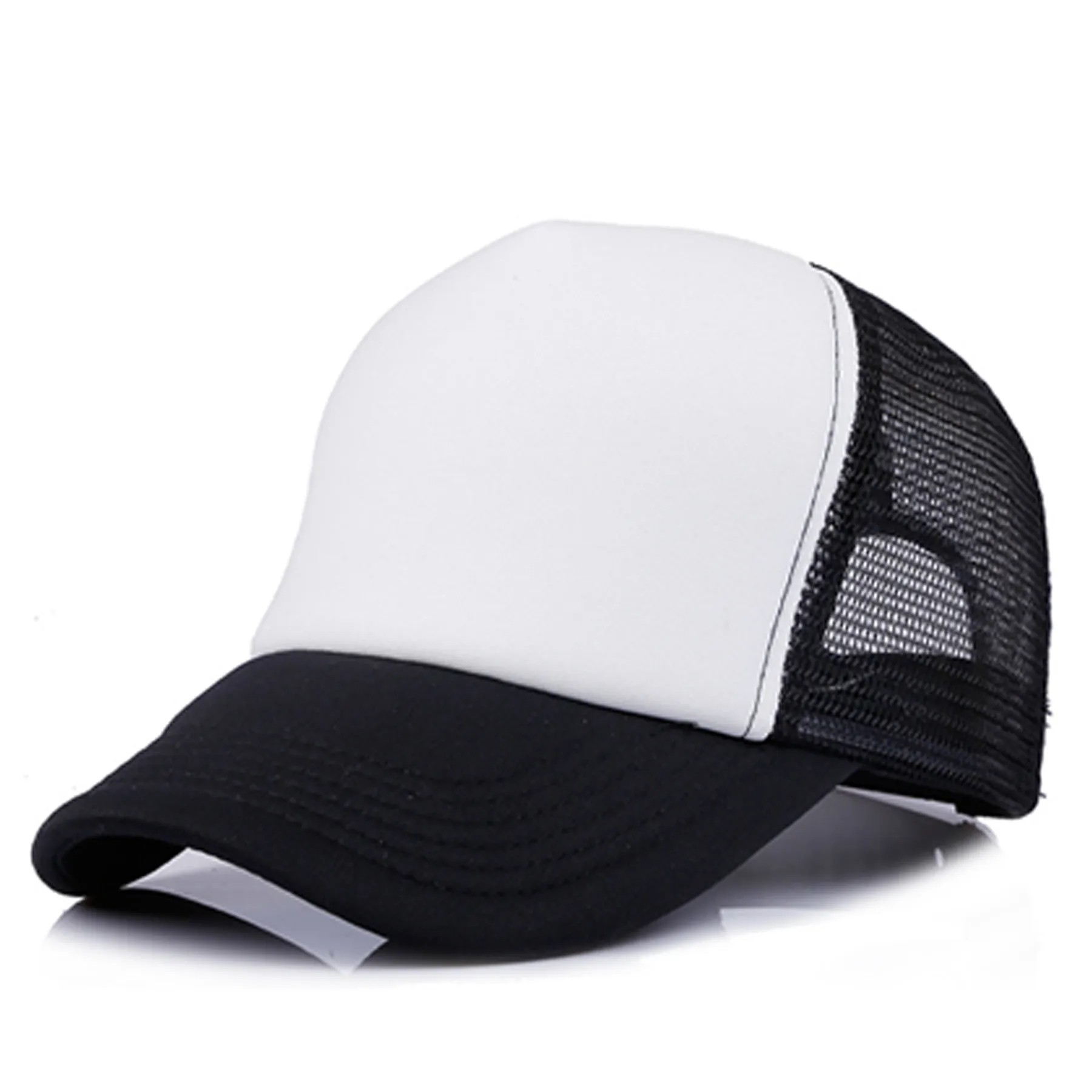 Short Brim Mesh Back Baseball Cap 10