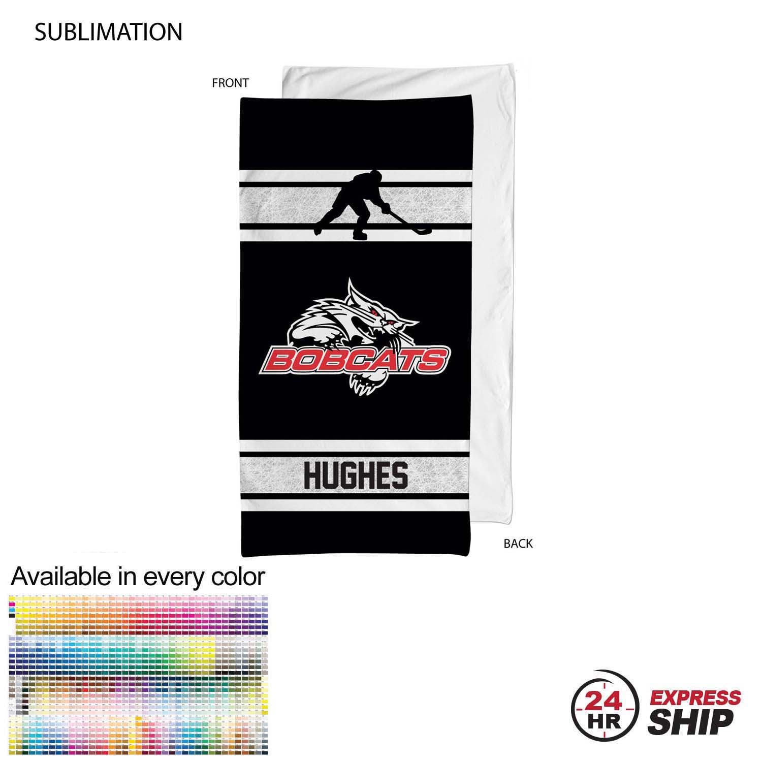 24 Hr Express Ship - Team Towel in Plush and Soft Velour Terry Cotton Blend, 24x48 4