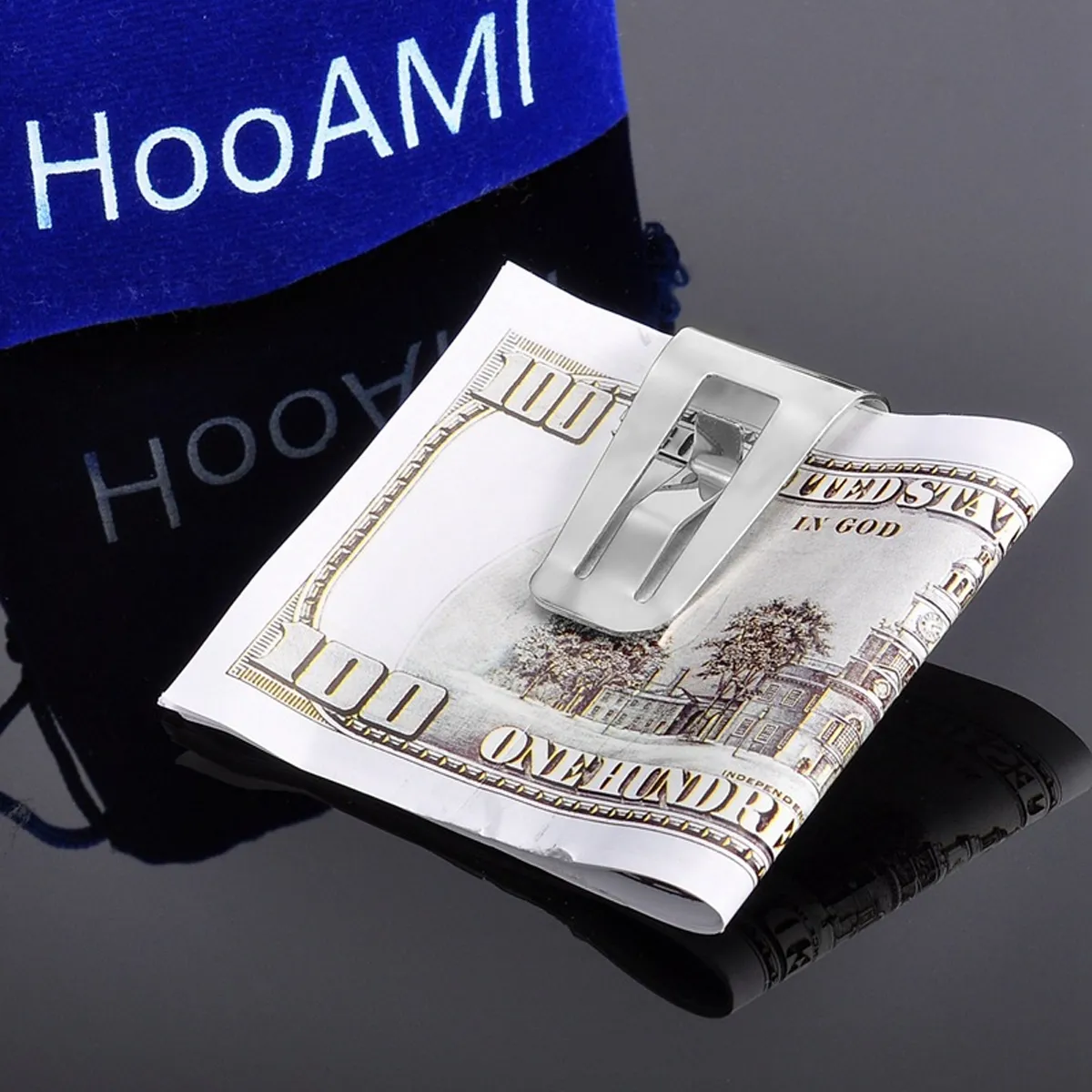 Durable Slim Stainless Steel Men's Money Clip Wallet Holder 8