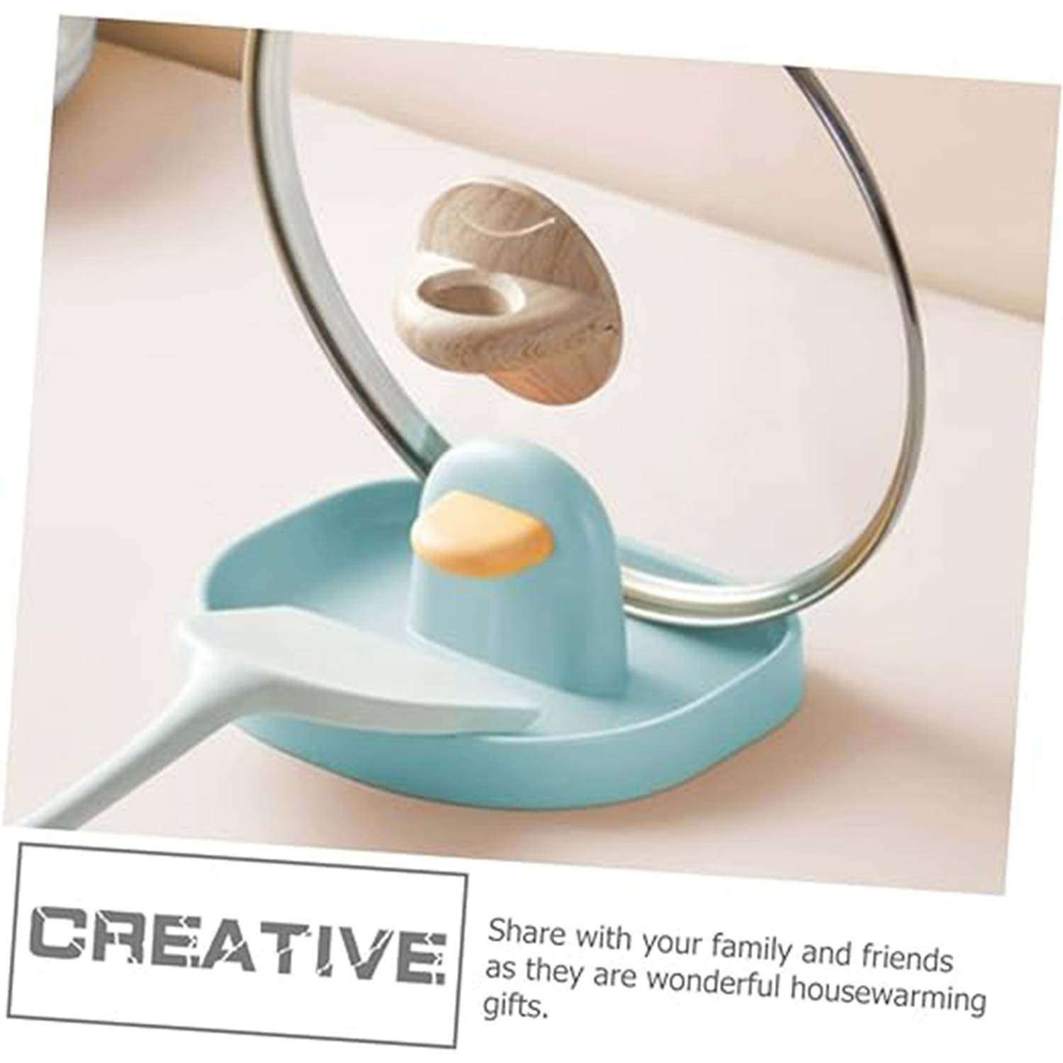 Pot lid rack tongs rest holder 7