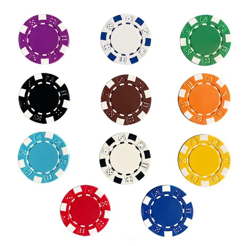 Dice Striped Casino Poker Chips 4