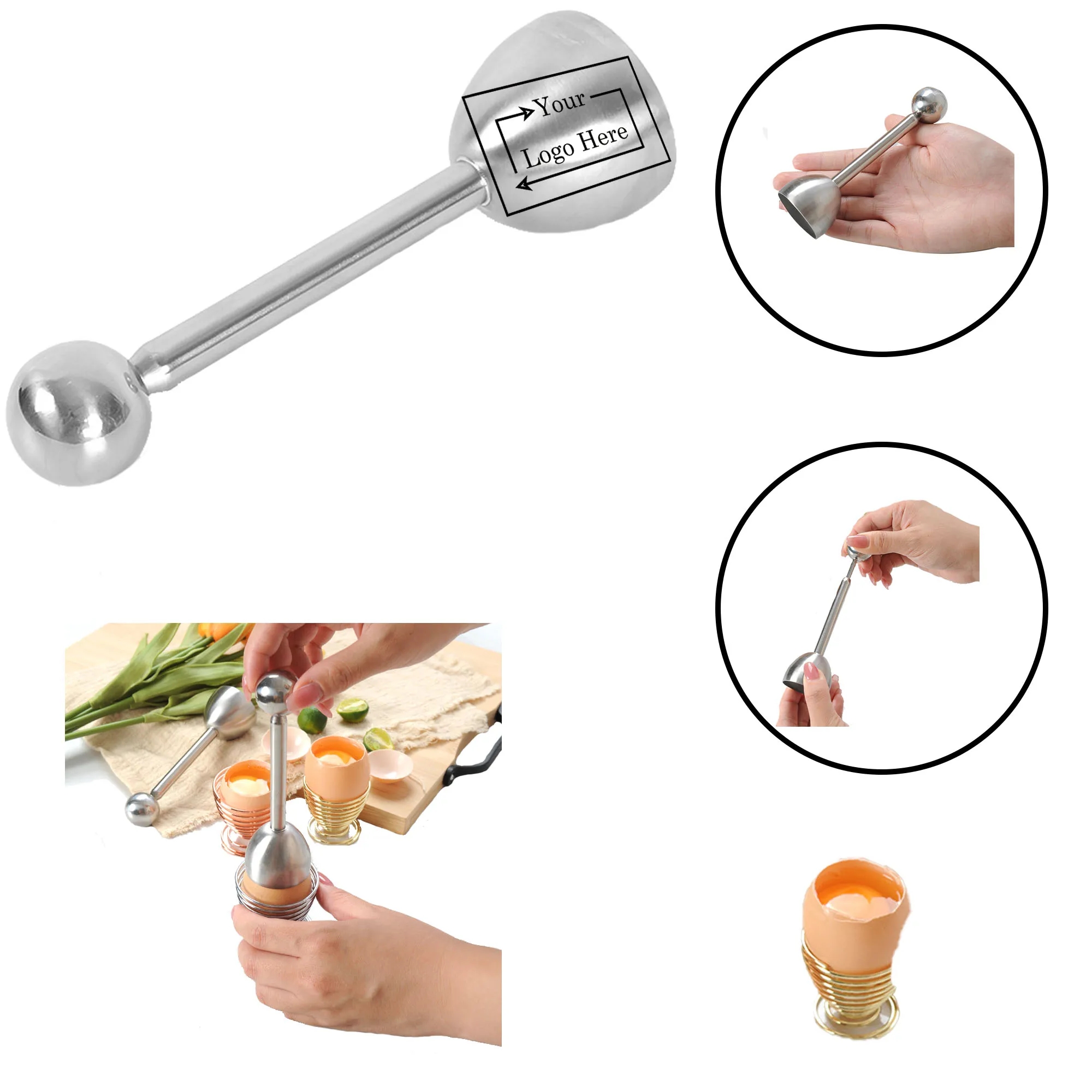 French Stainless Steel Egg Opener 2