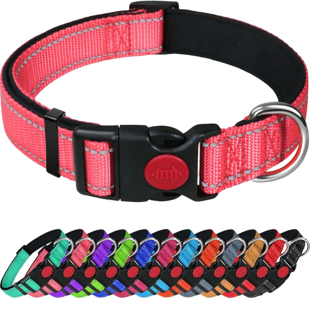 Adjustable Dog Collar with Reflective Strips 5