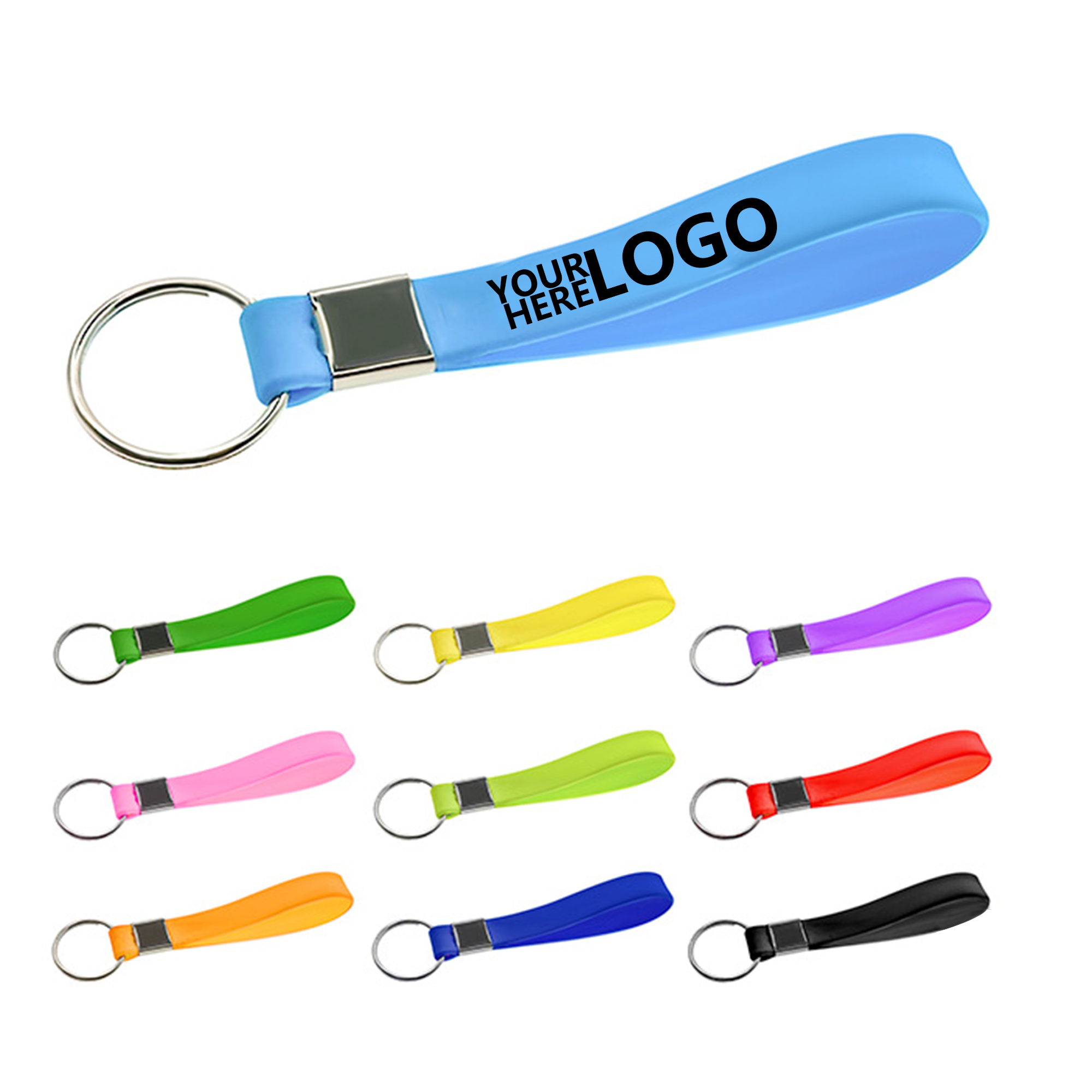 Silicone Wristband Keychain 1