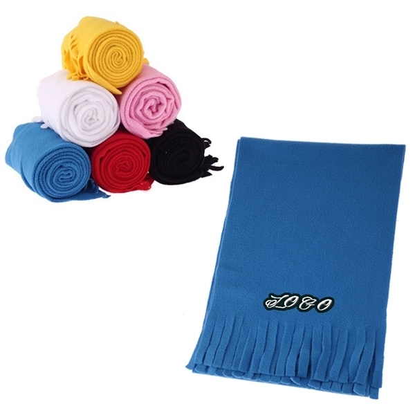 Embroidered Polar Fleece Scarf 2