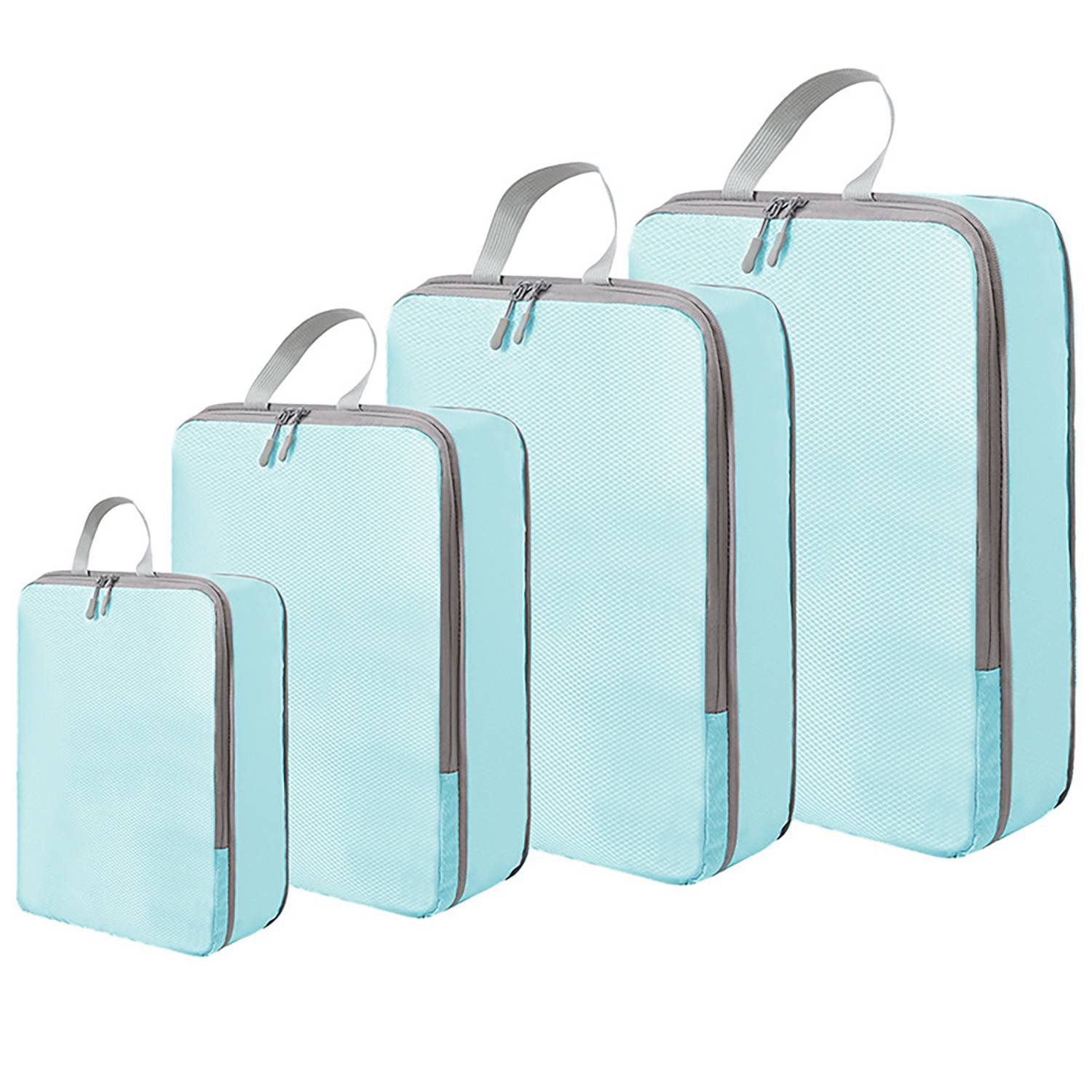 4-Piece Set of Packing Cubes Compression Bags 4