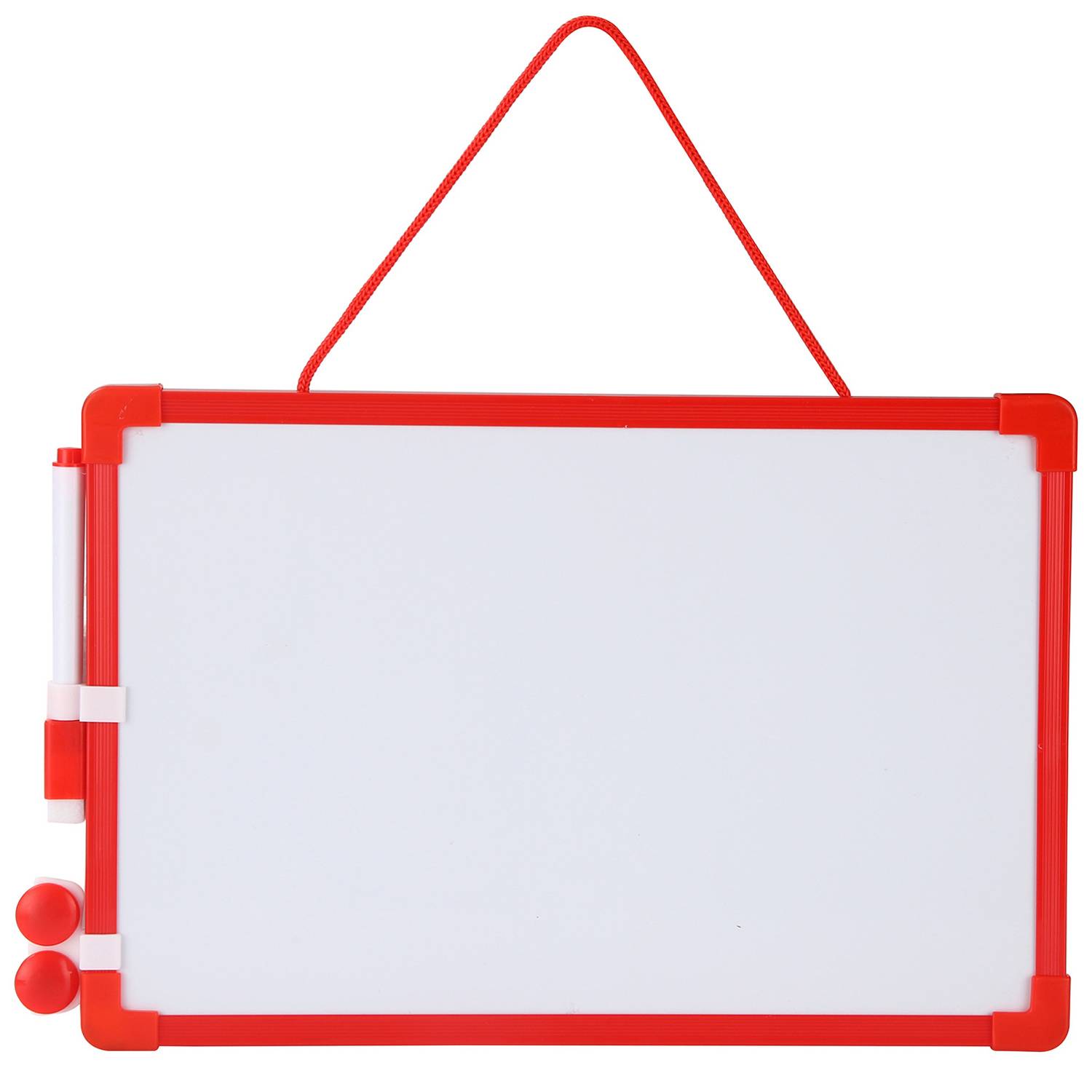 Compact Magnetic Double-Sided Dry Erase Whiteboard w/ Marker 4
