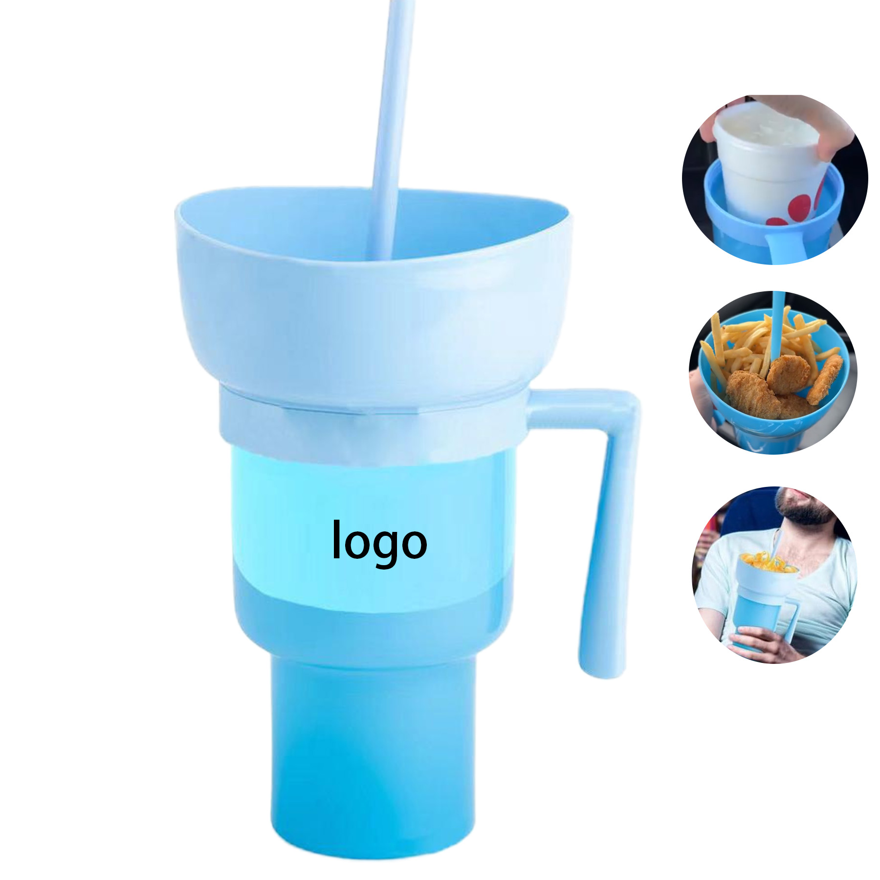 Popcorn Drink Cup Set 4