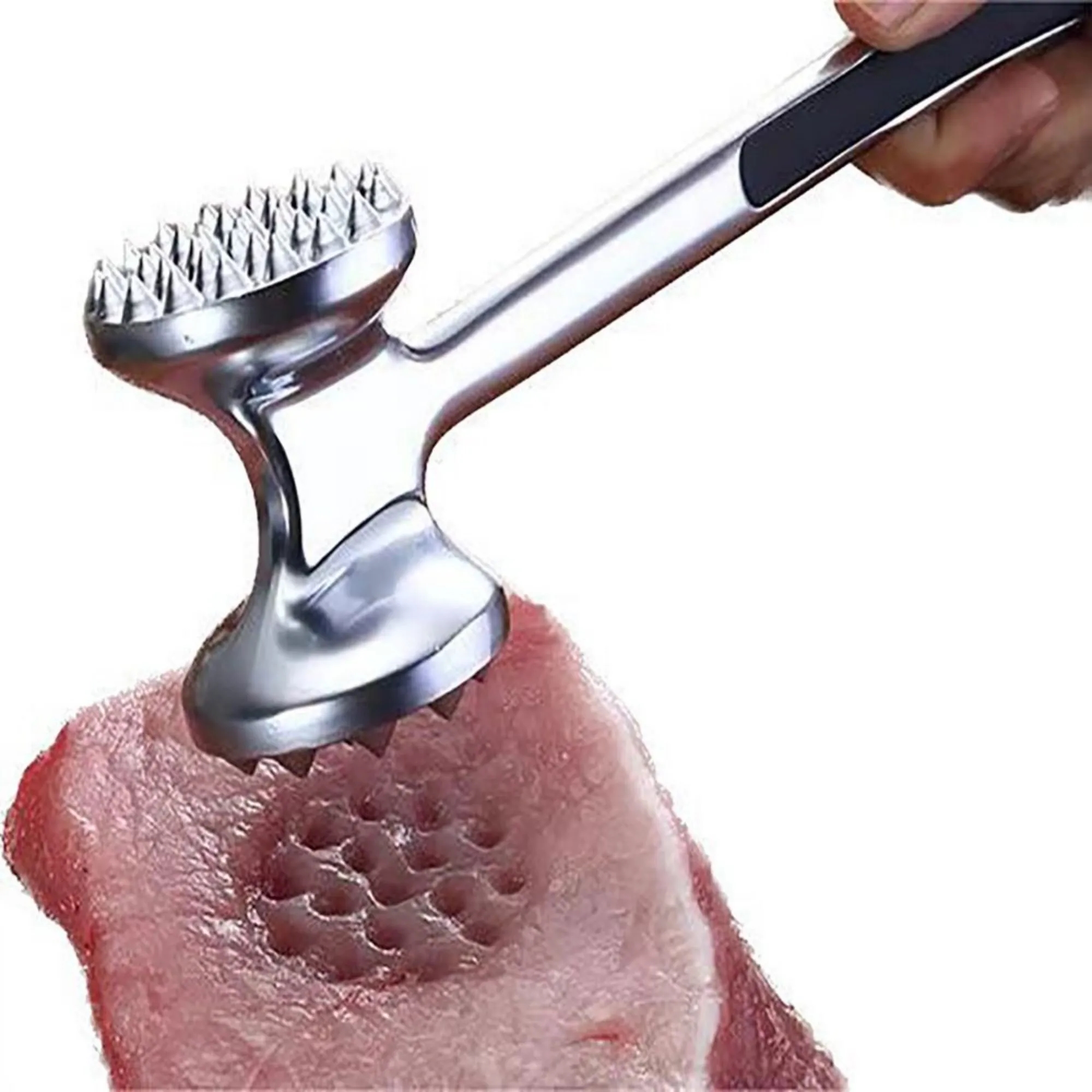 A Long-Handled Zinc Alloy Meat Tenderiser 2