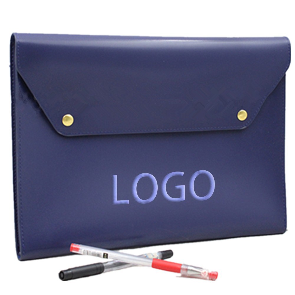 Snap Envelope Leather Document Bag 2