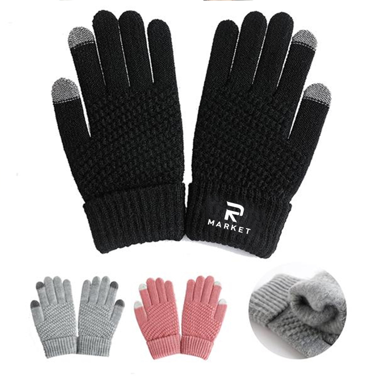 Winter Touchscreen Gloves made from acrylic and wool spinning 3