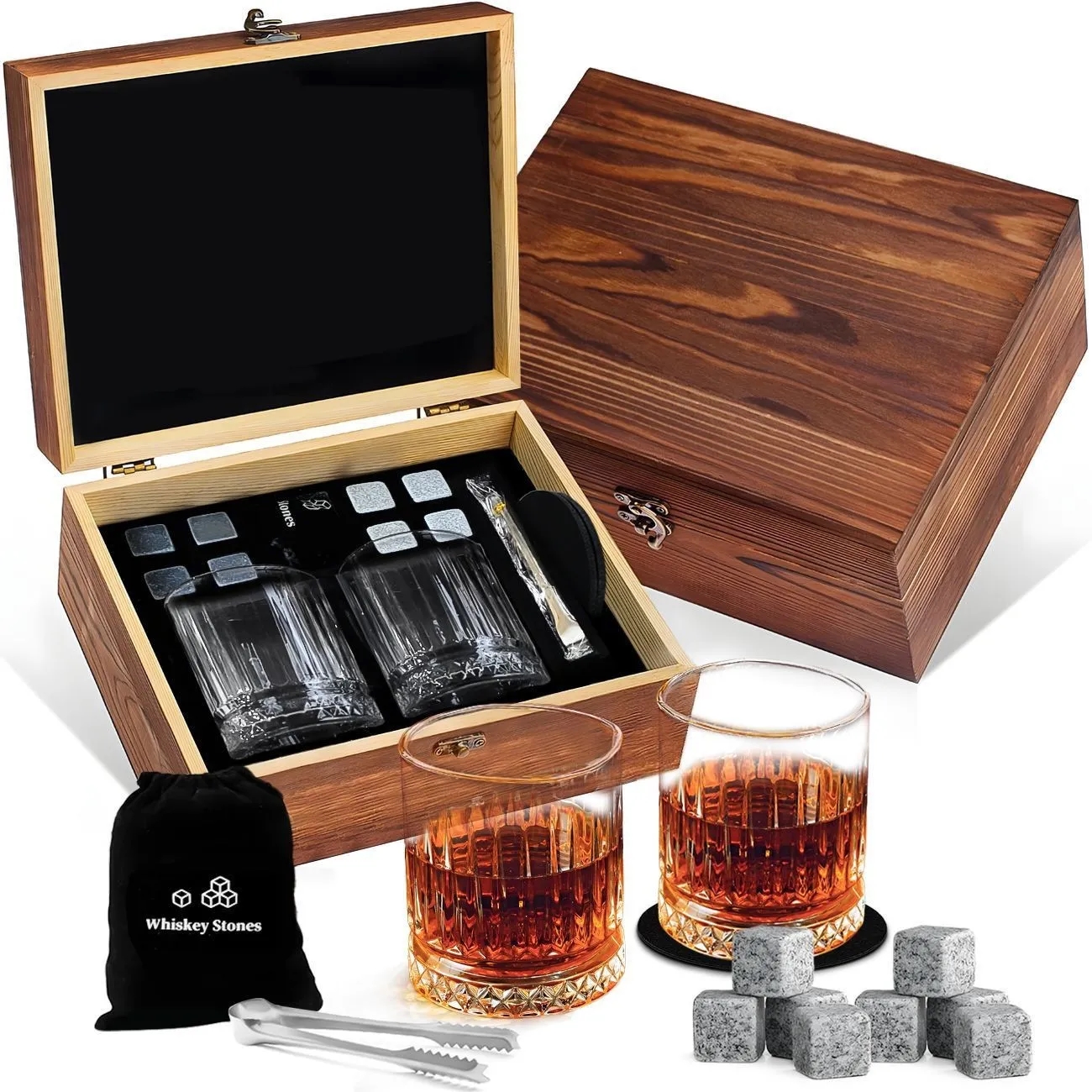 Whiskey Glasses Gift Set 3