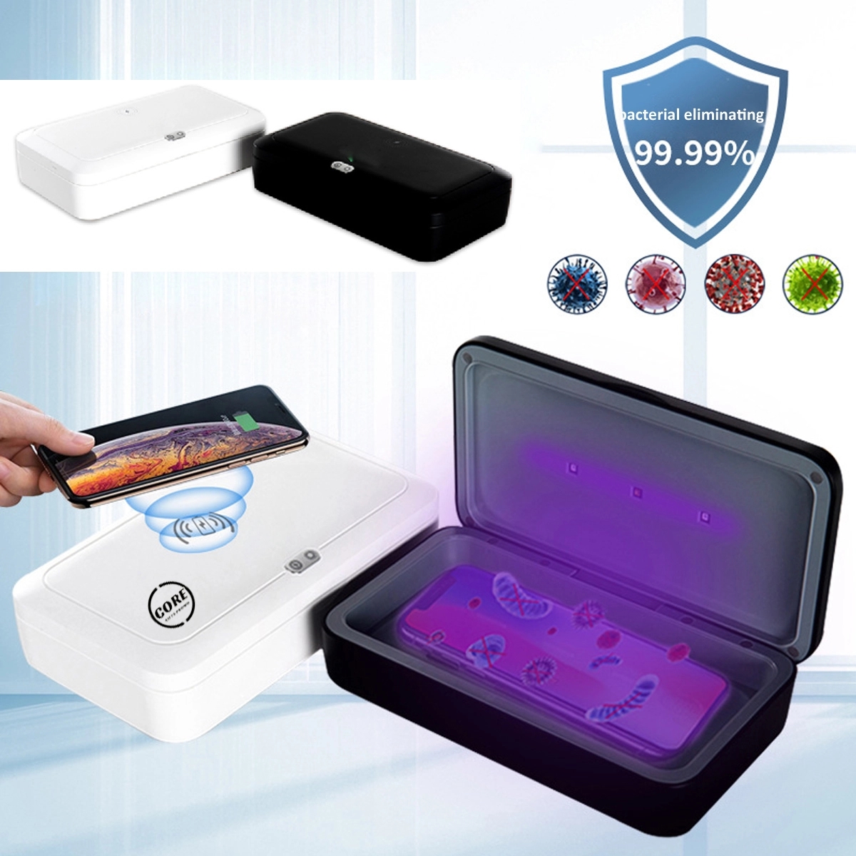 360 Degree Circulating UV Sterilization Box With Charger 2