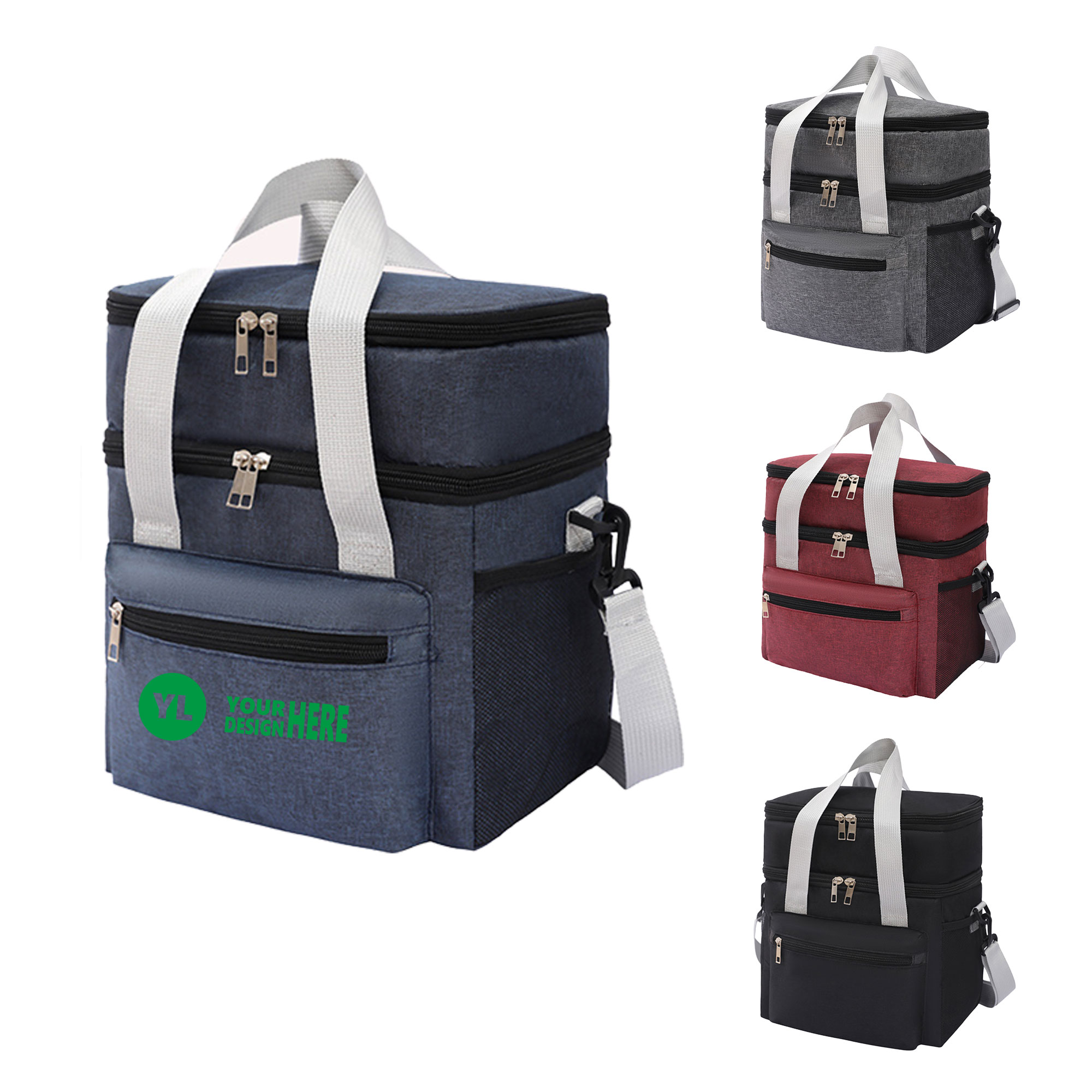 Insulated Double-Compartment Picnic Satchel 5